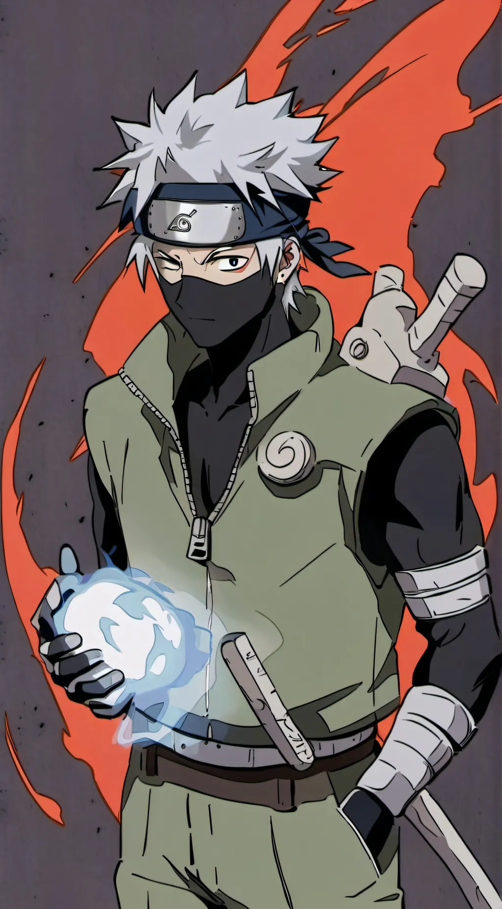 ai character: Kakashi hatake background