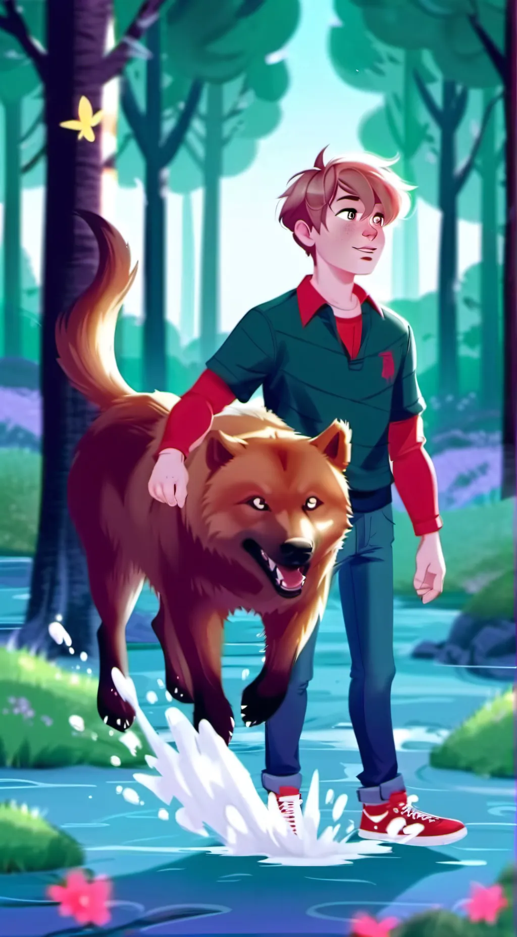 ai character: Simon Thron  background