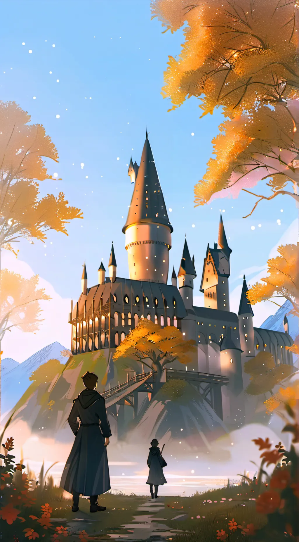 ai character: Hogwarts background