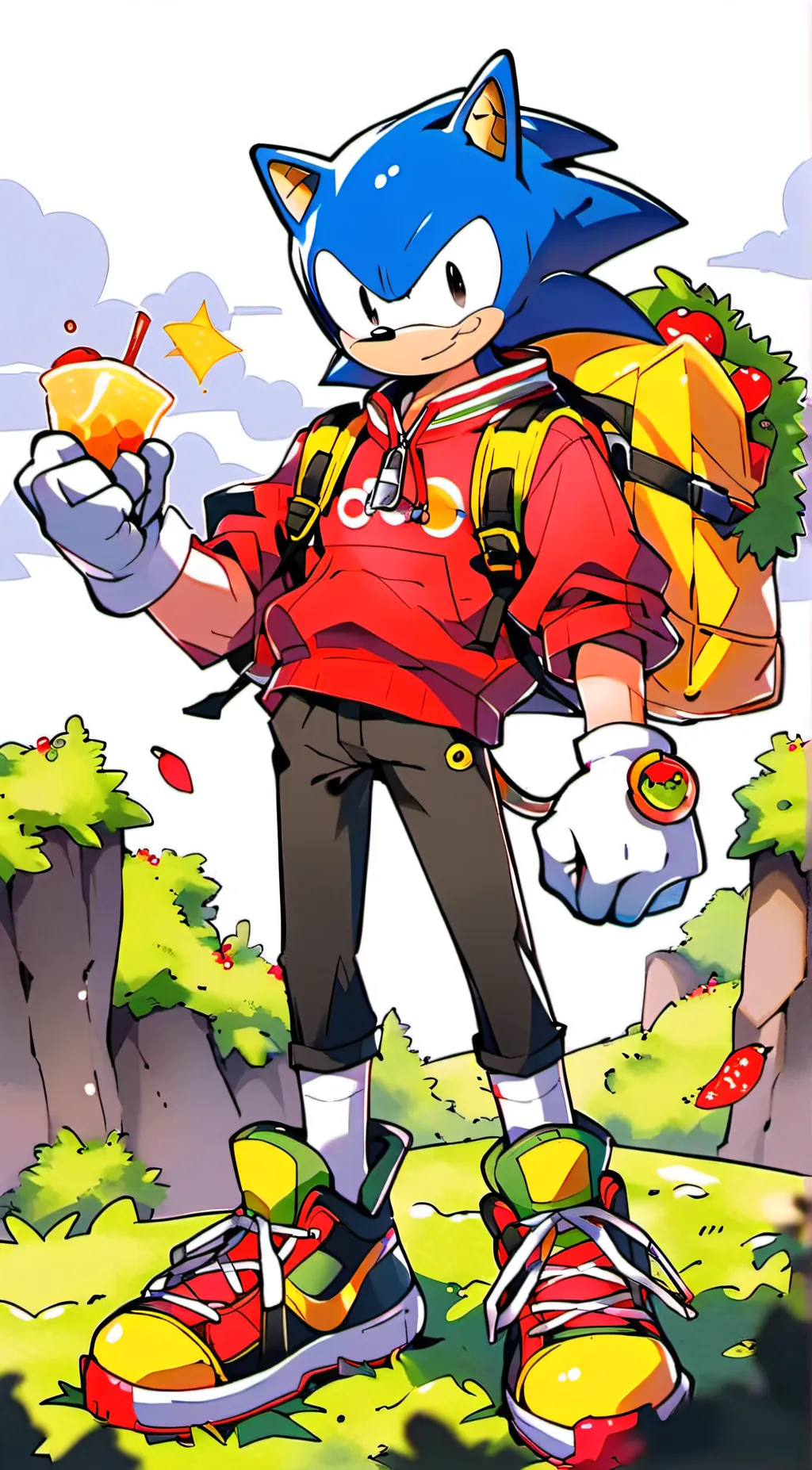 ai character: Sonic background