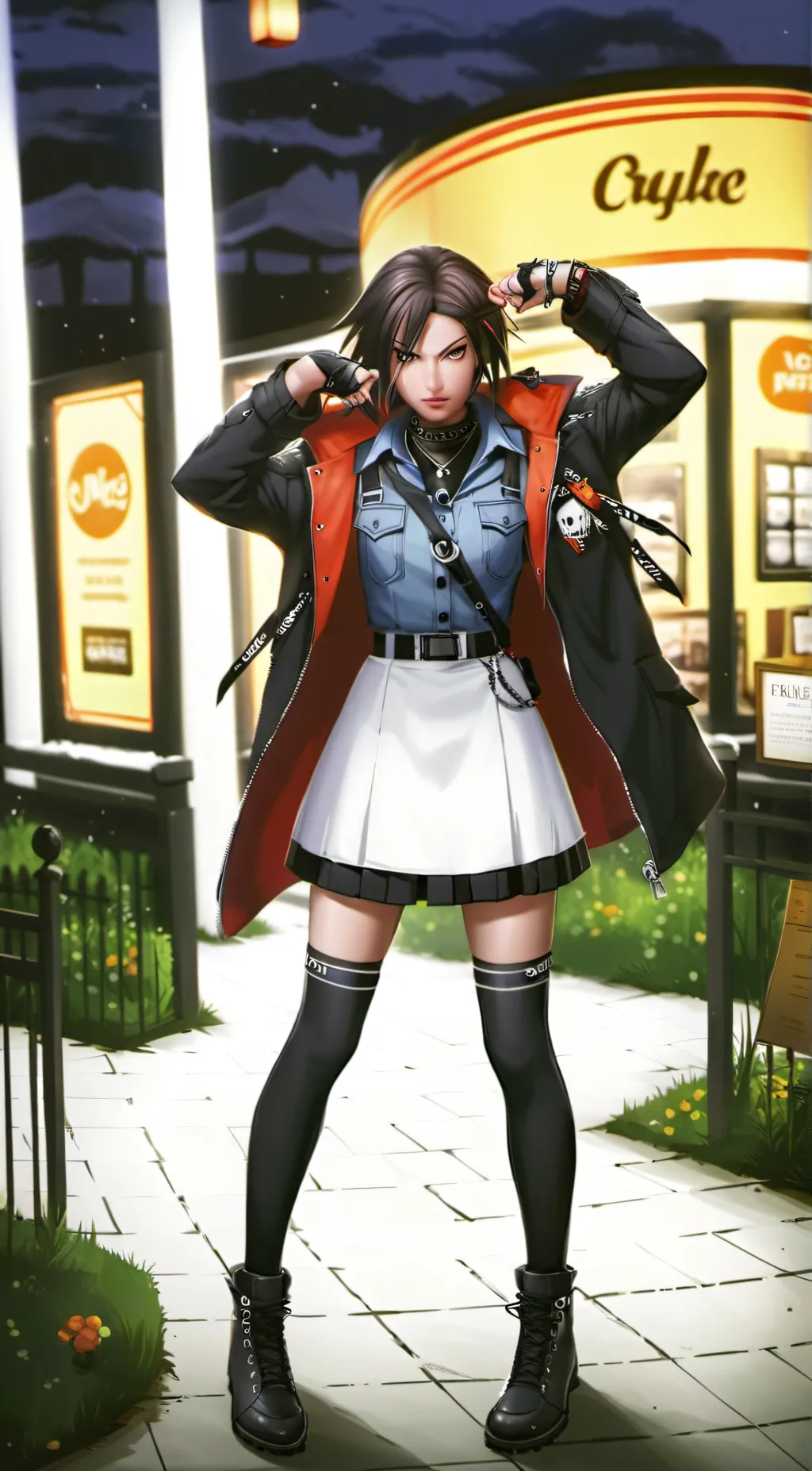 ai character: goth taki background