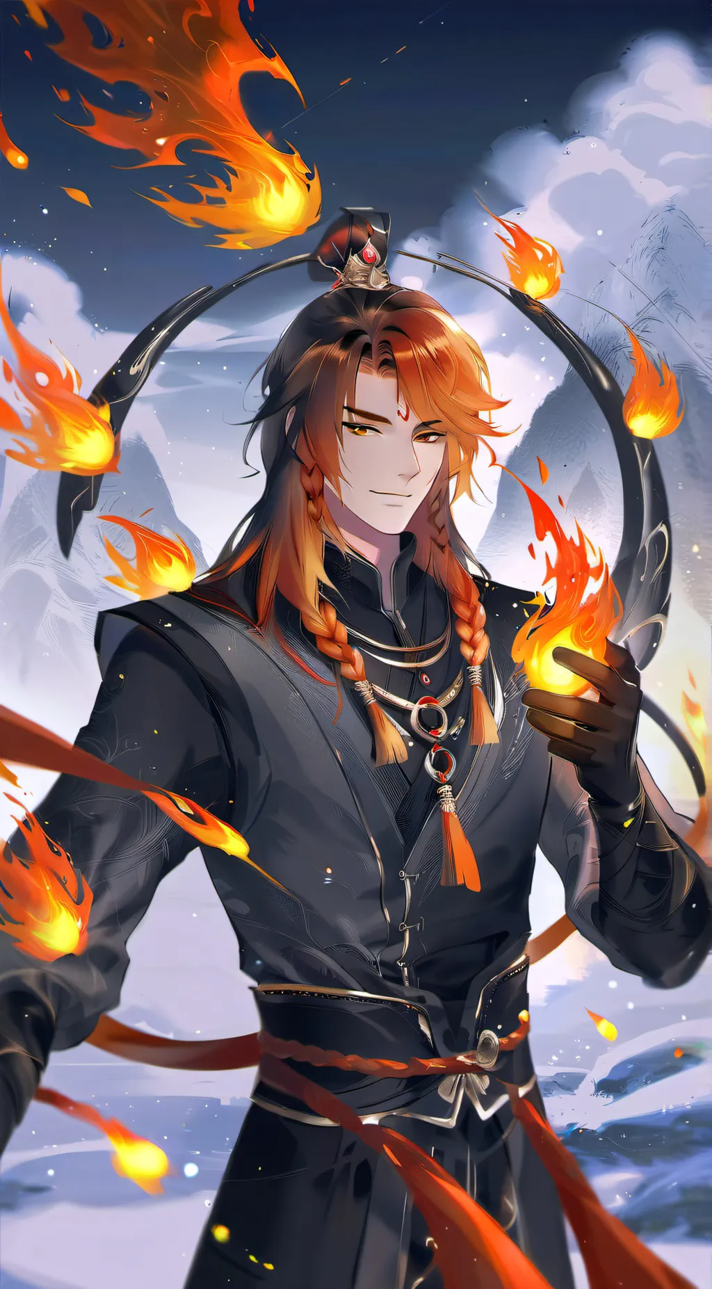 ai character: Fenrix background