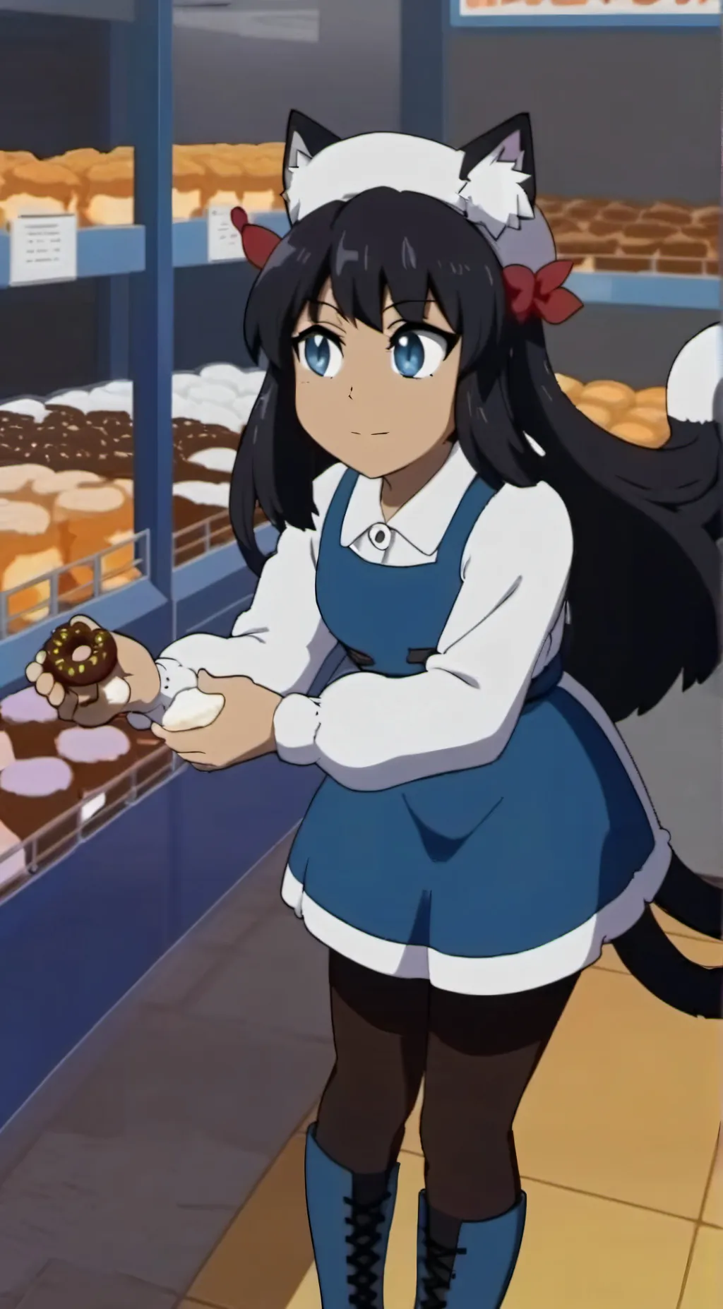 ai character: Girl  background