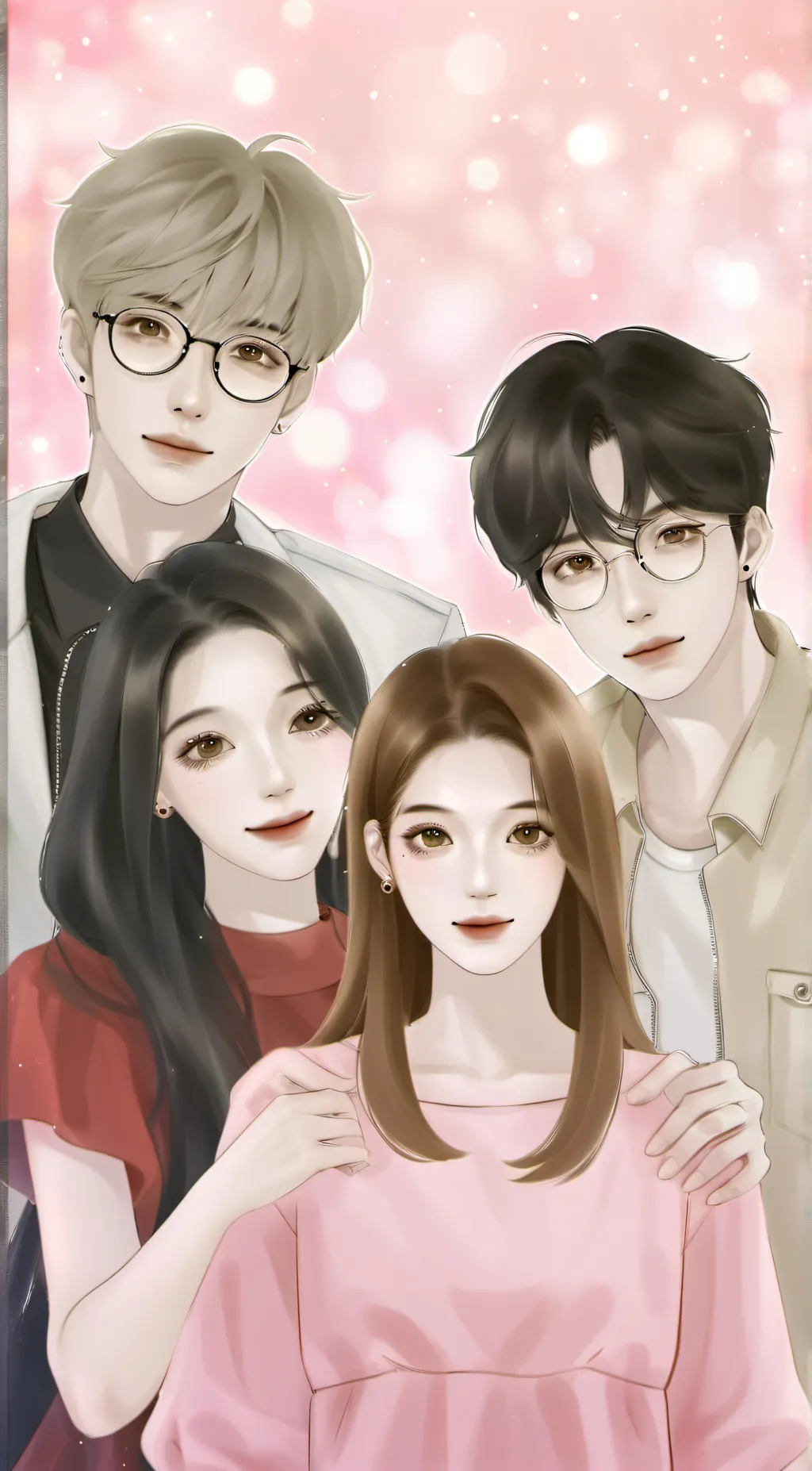 ai character: ben rose lily Jack background