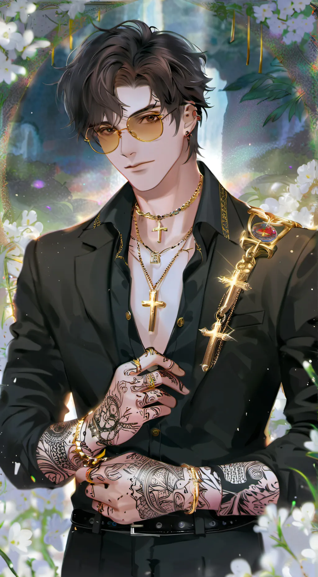 ai character: • ~ LEVI ~ • background