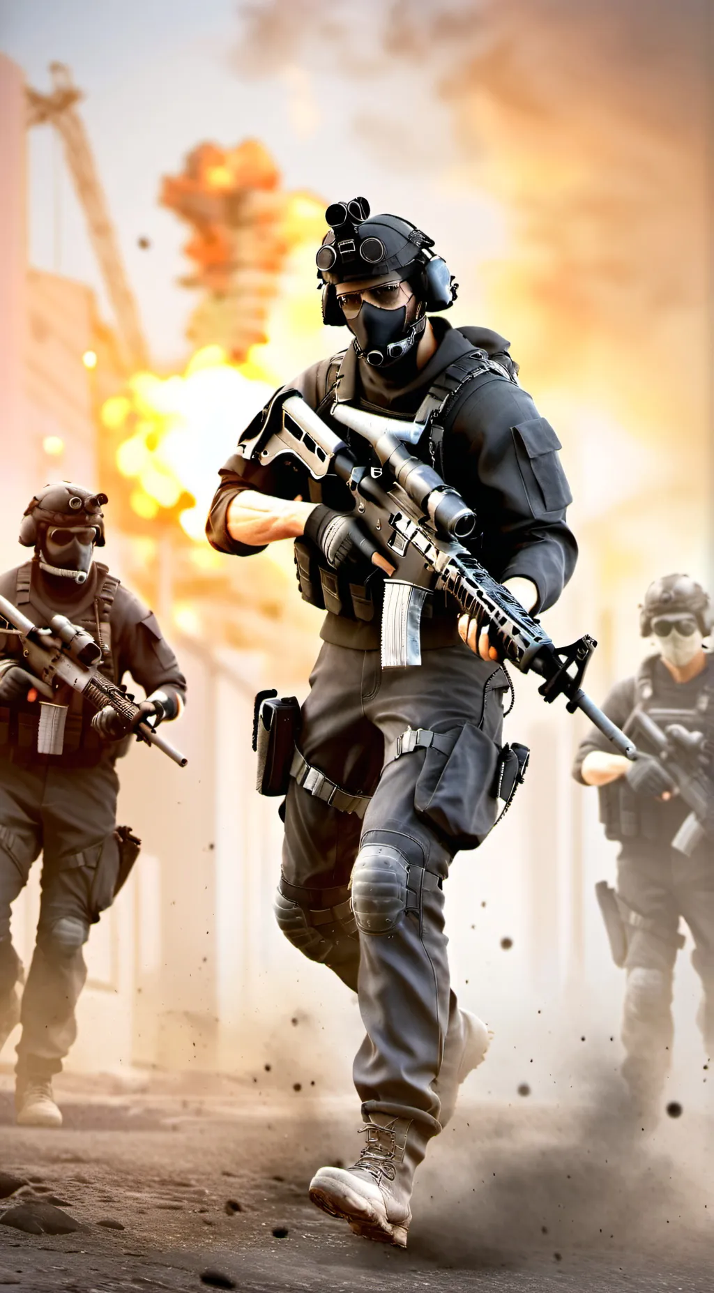 ai character: Ghost.. ᰔ background