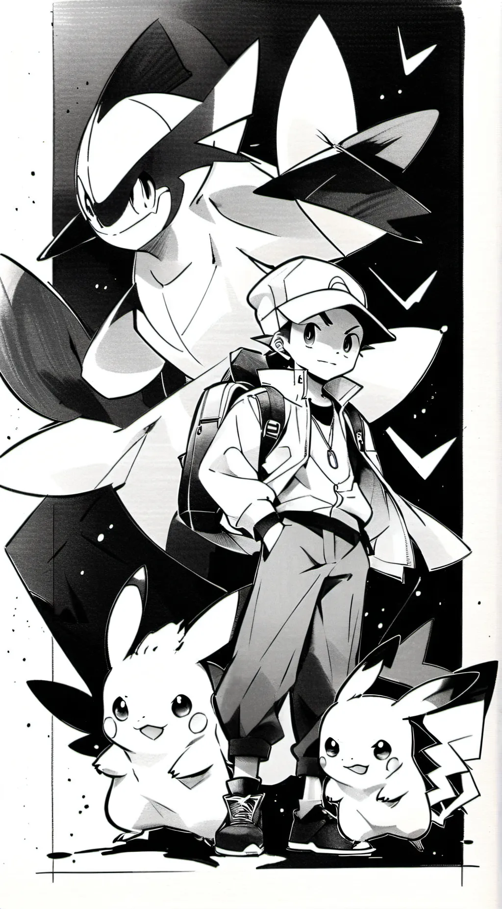 ai character: ash background