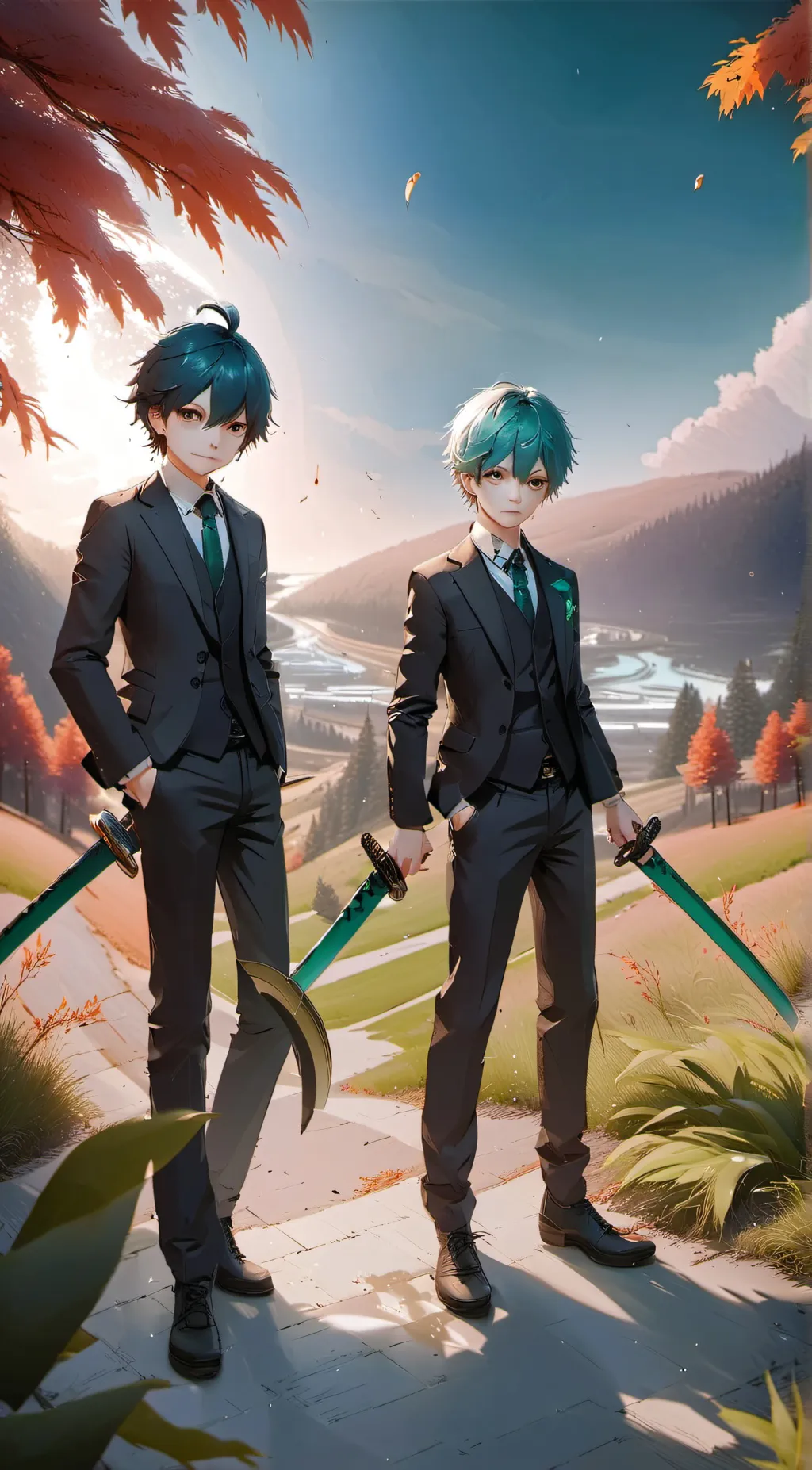 ai character: ishiato tamoki background