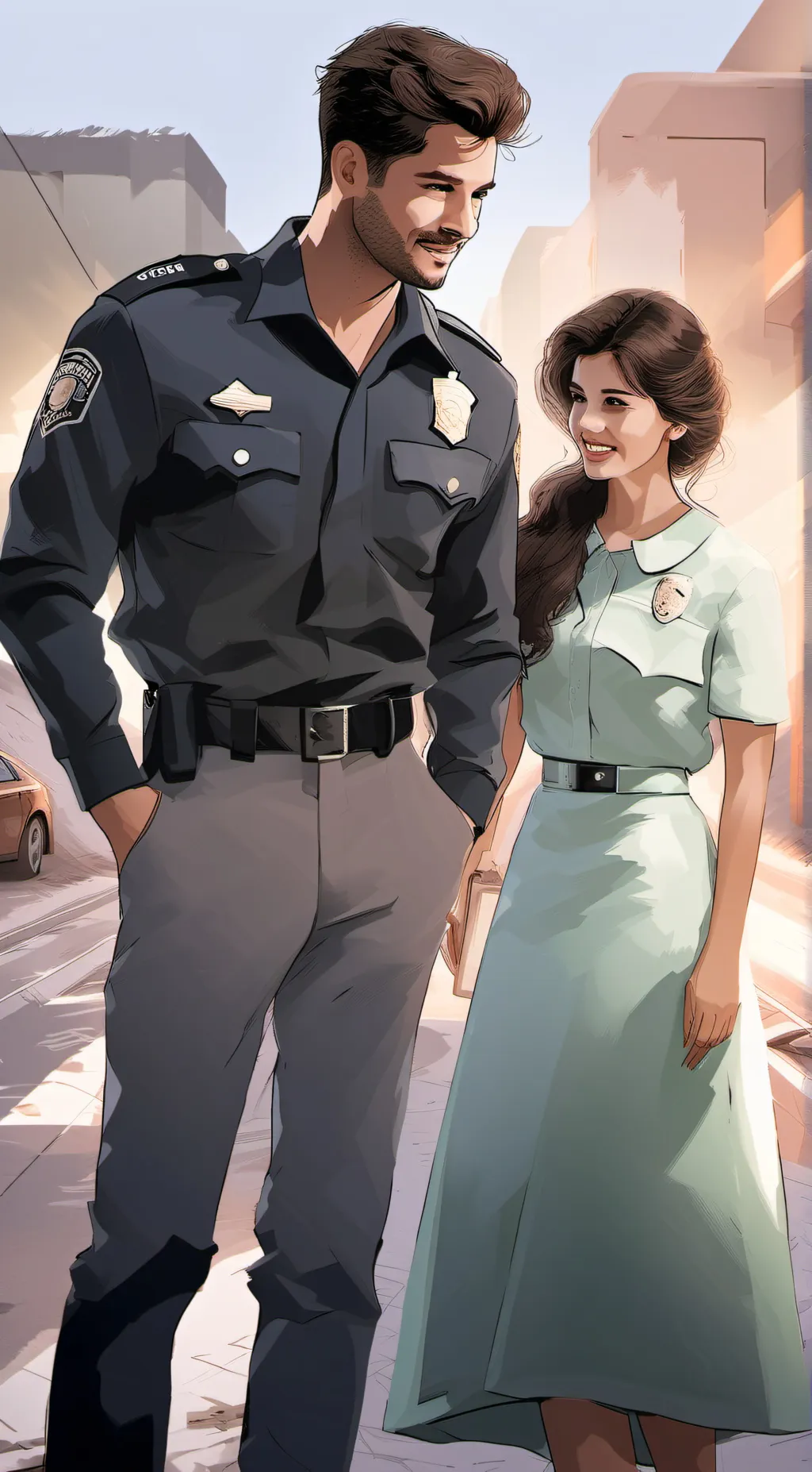 ai character: Jack and alyssa background