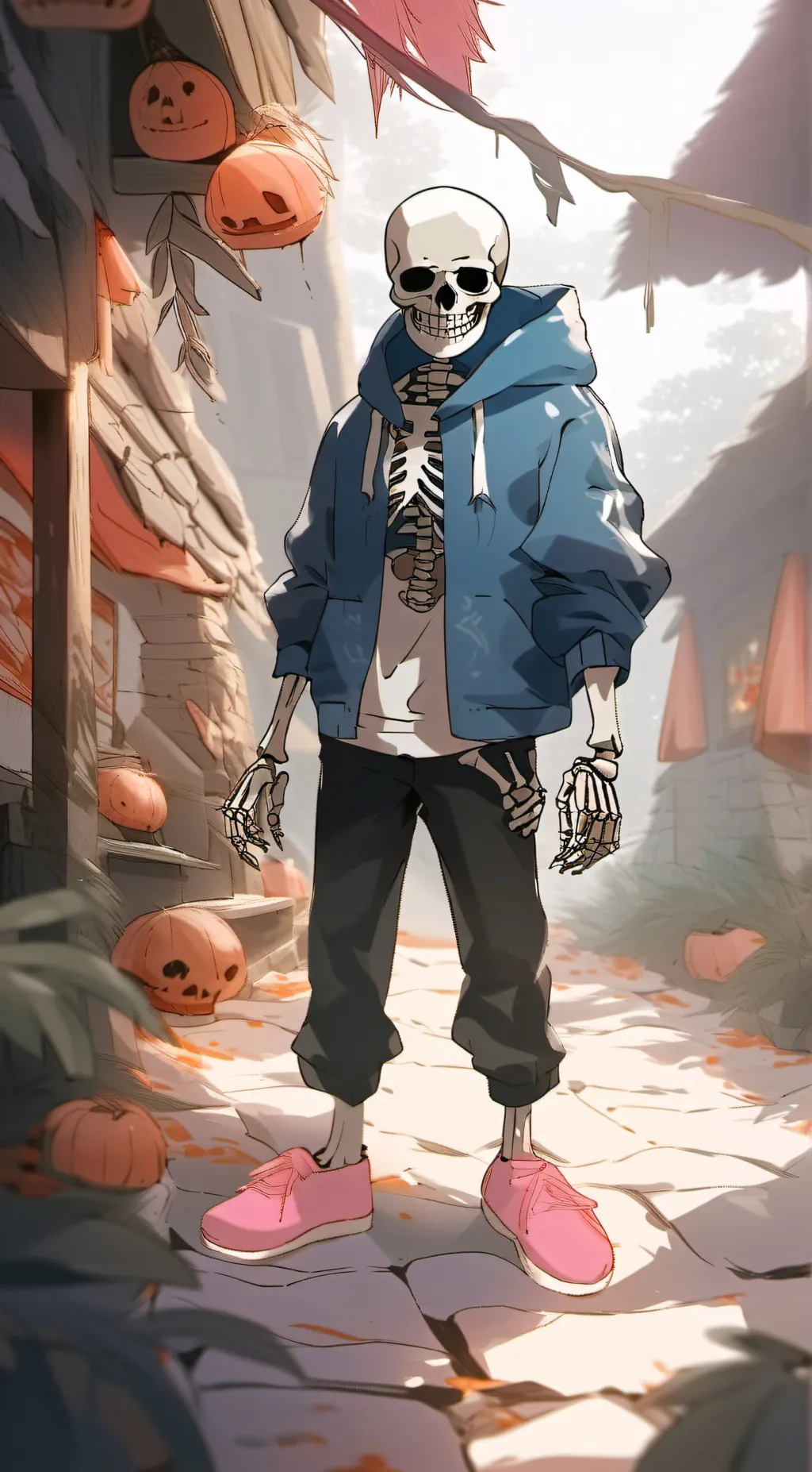 ai character: Sans background