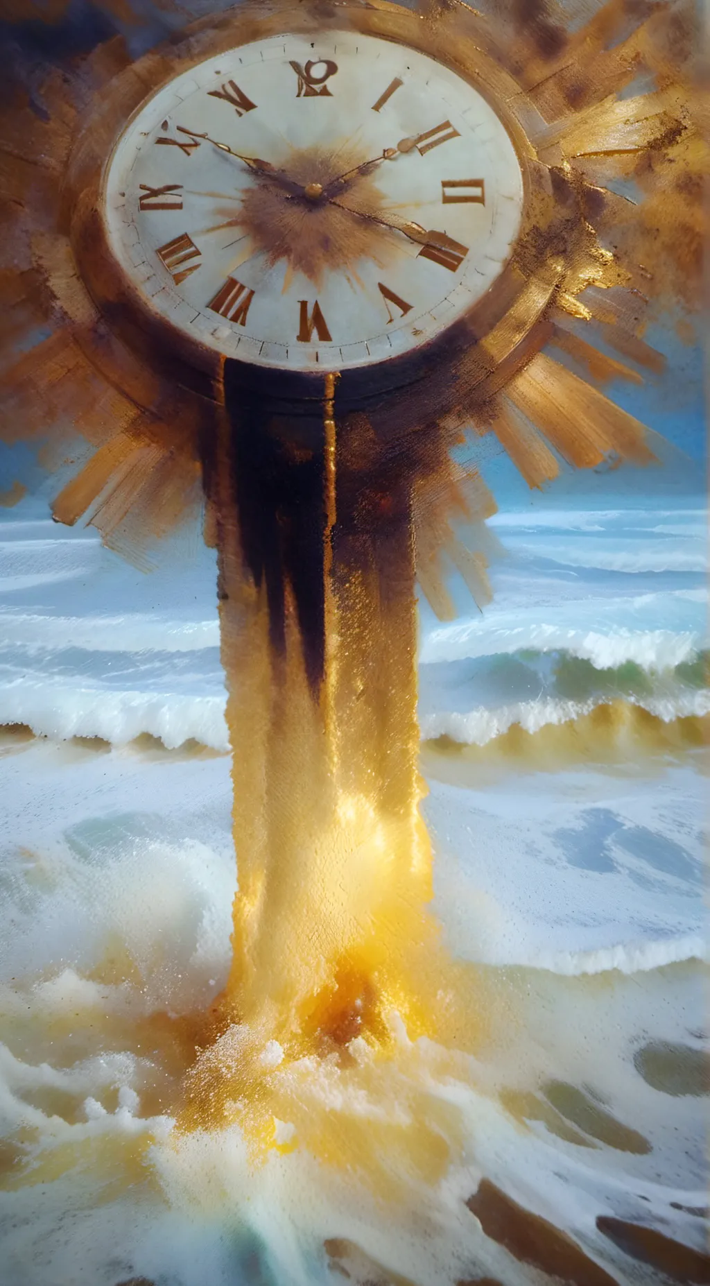 ai character: Charlie the clock  background