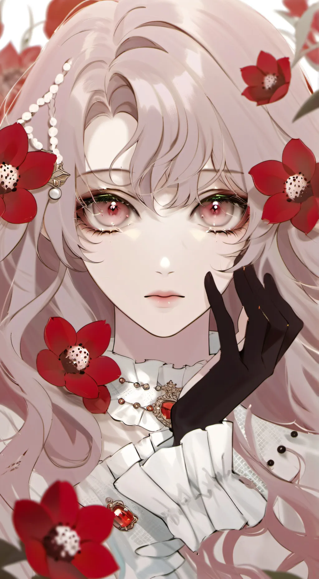 ai character: velvet background