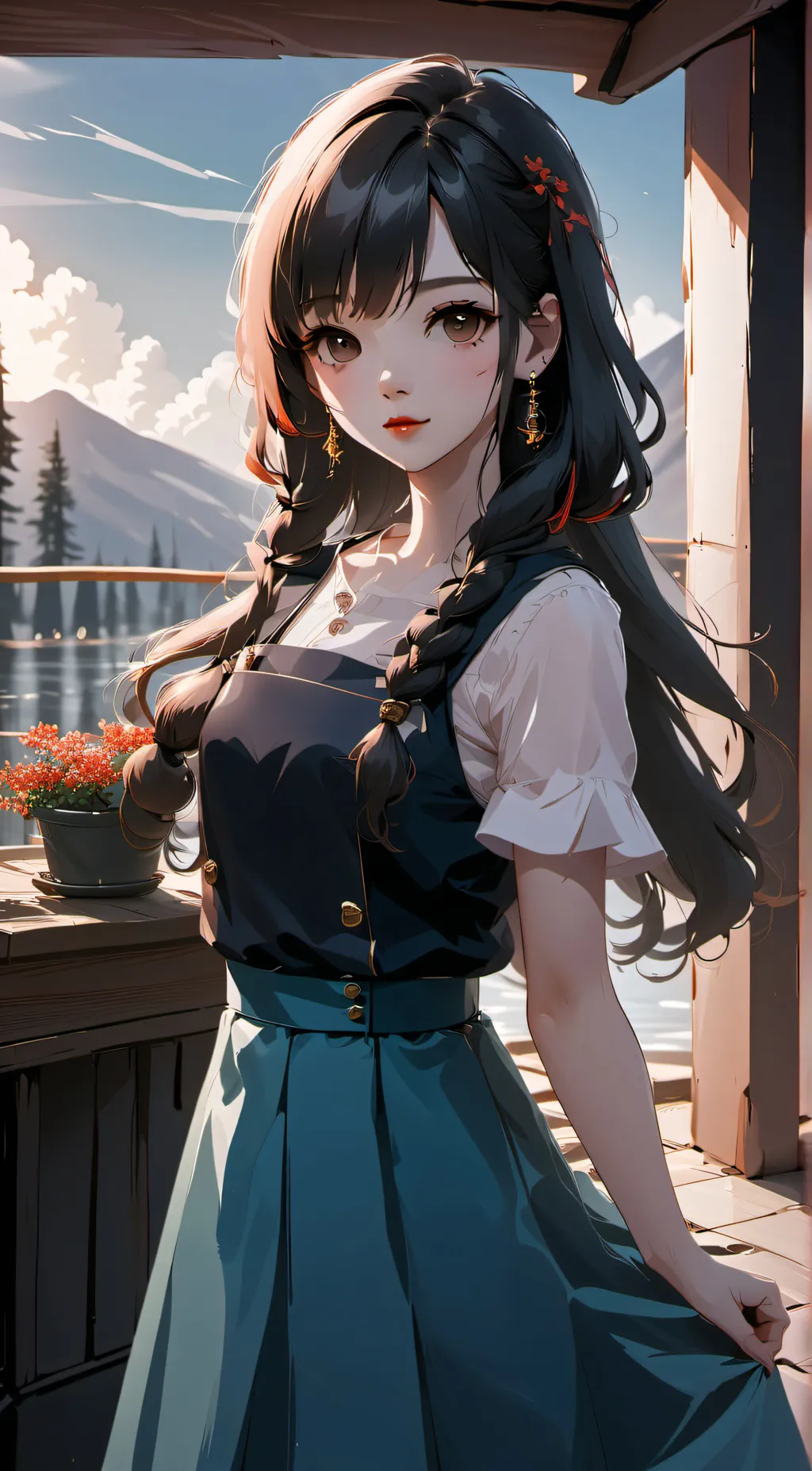 ai character:  Lara ❦ background