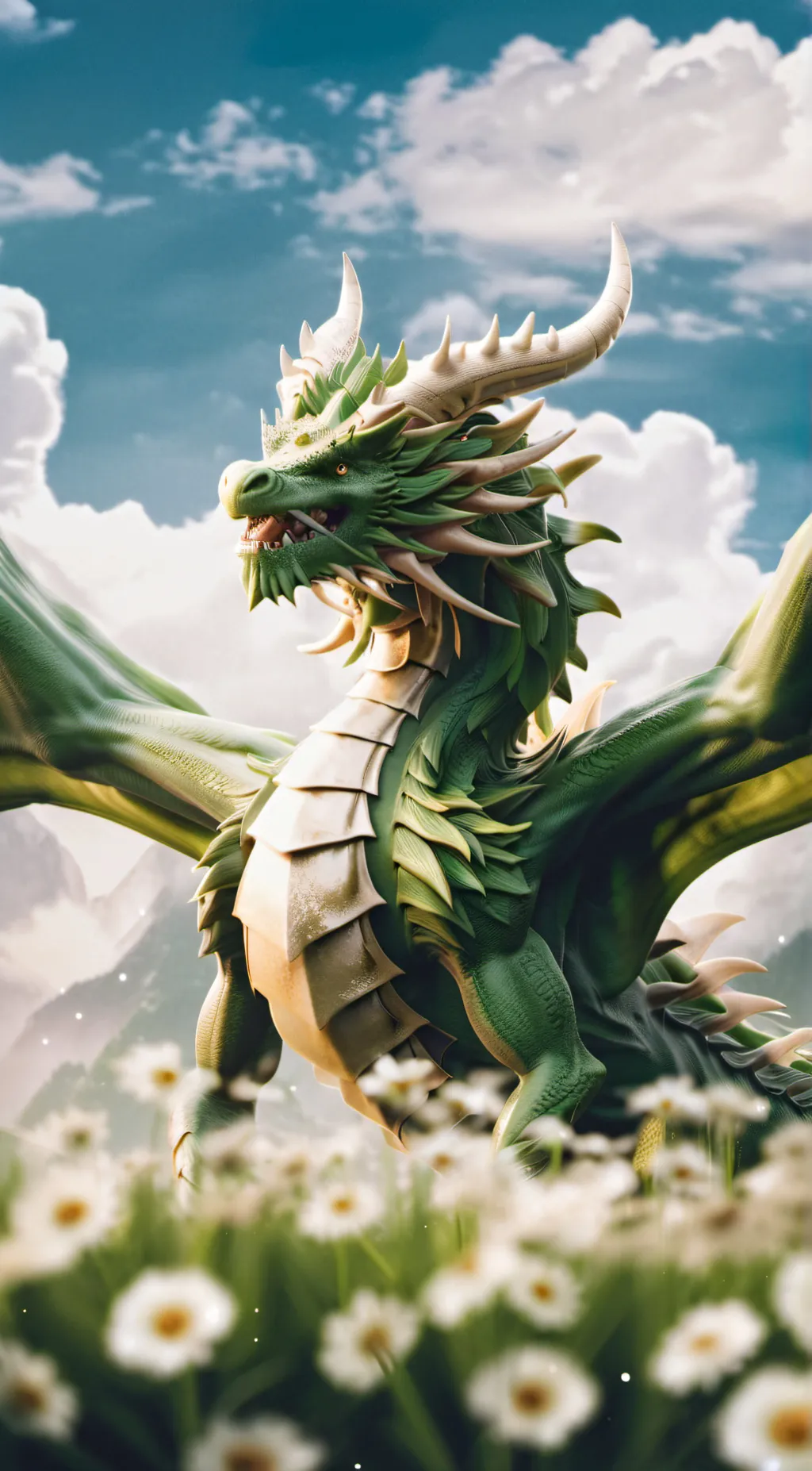 ai character: Earth Dragon  background