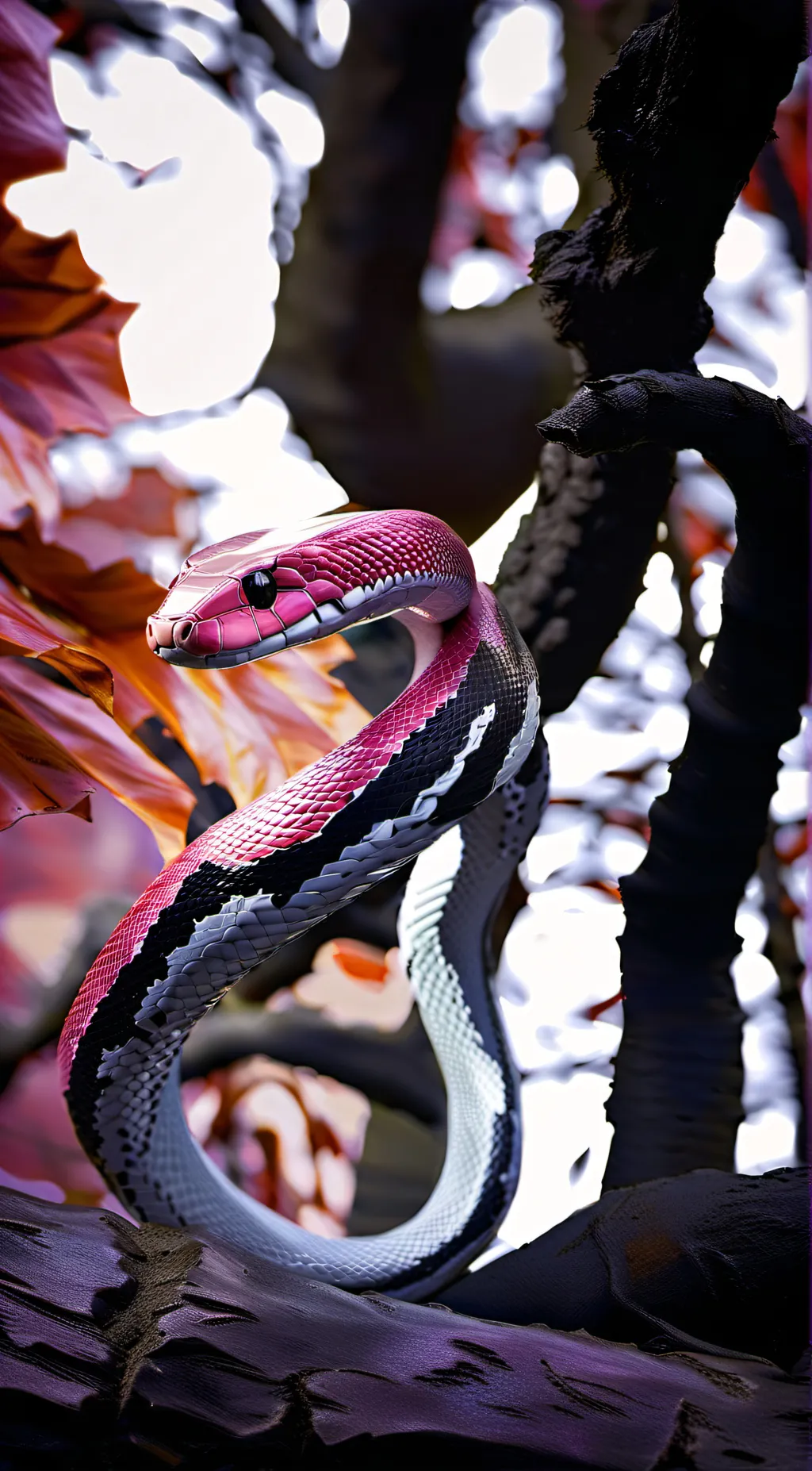 ai character: pinky the snake background