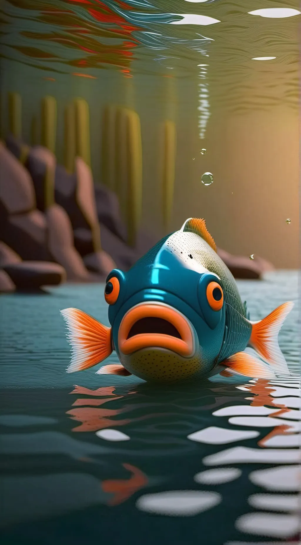 ai character: Fred background