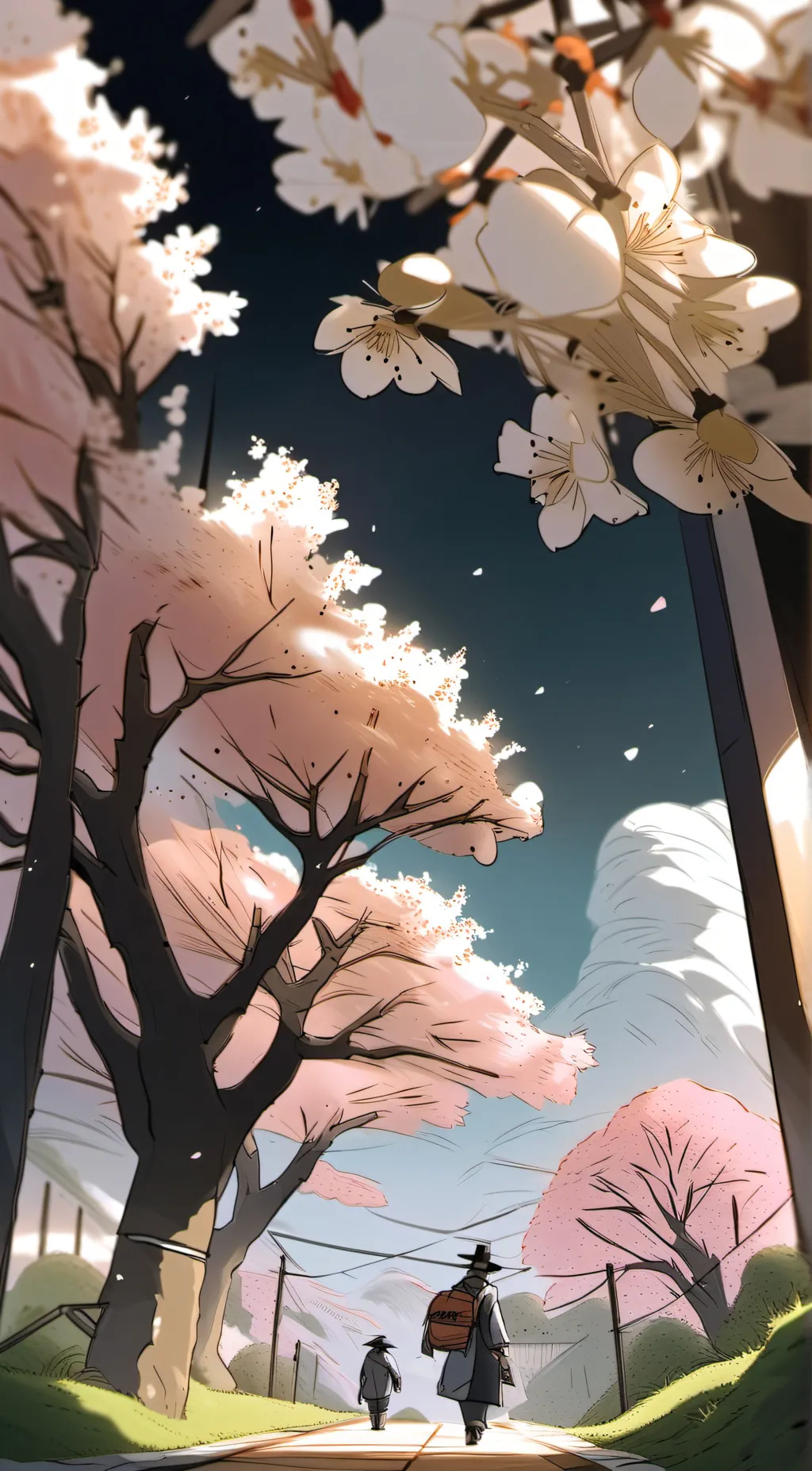 ai character: smiling critters background