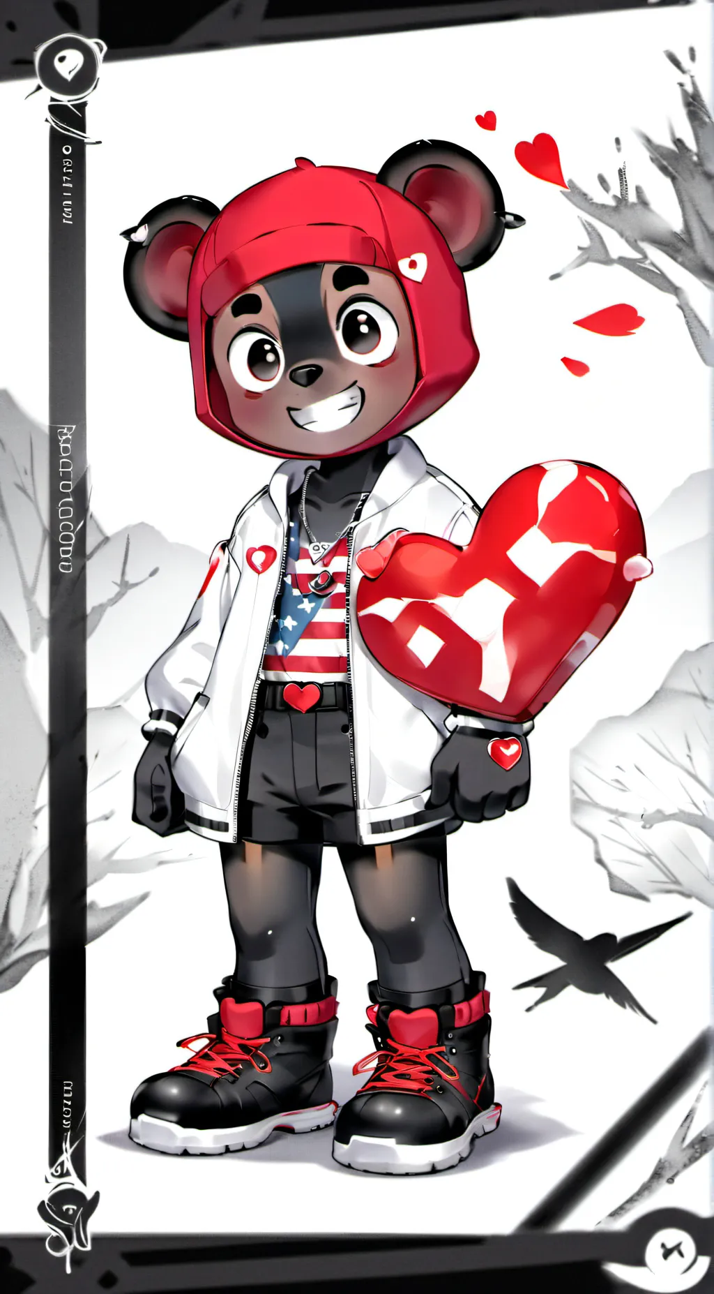 ai character: bobby bearhug background