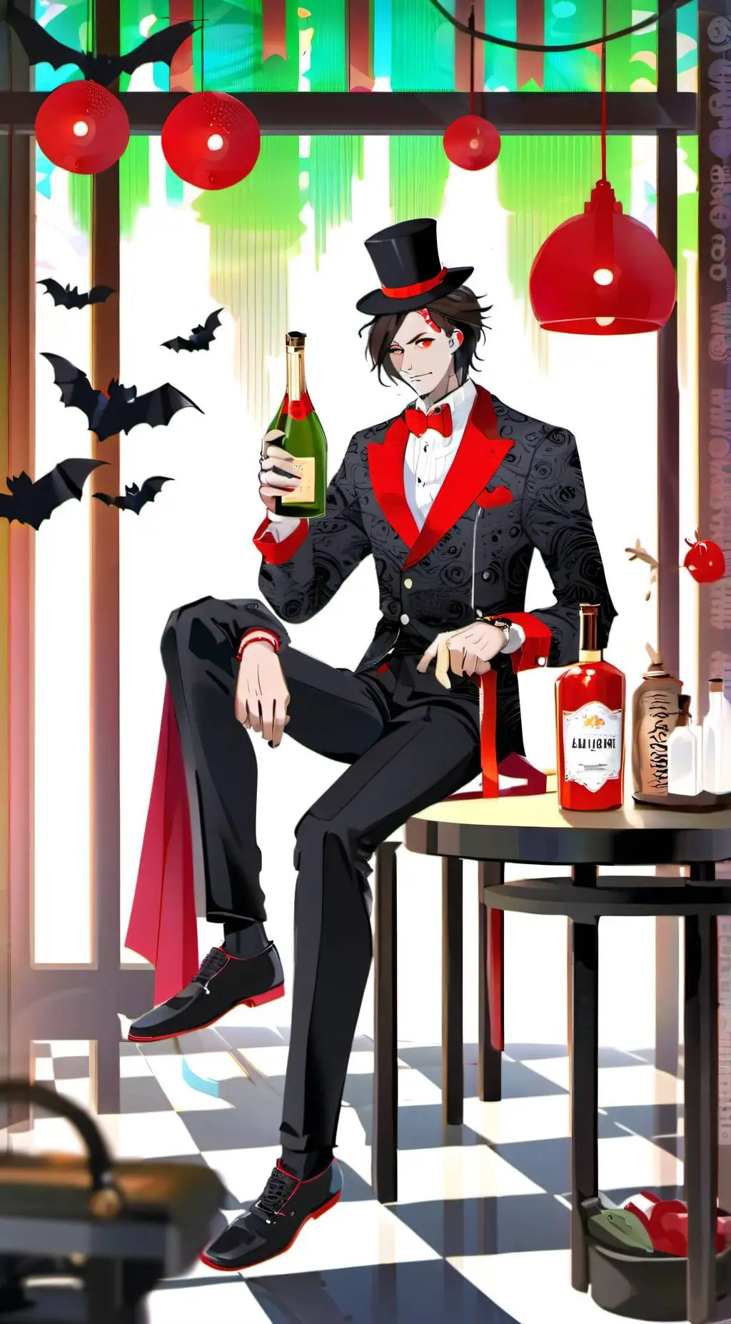 ai character: Husk loser baby  background