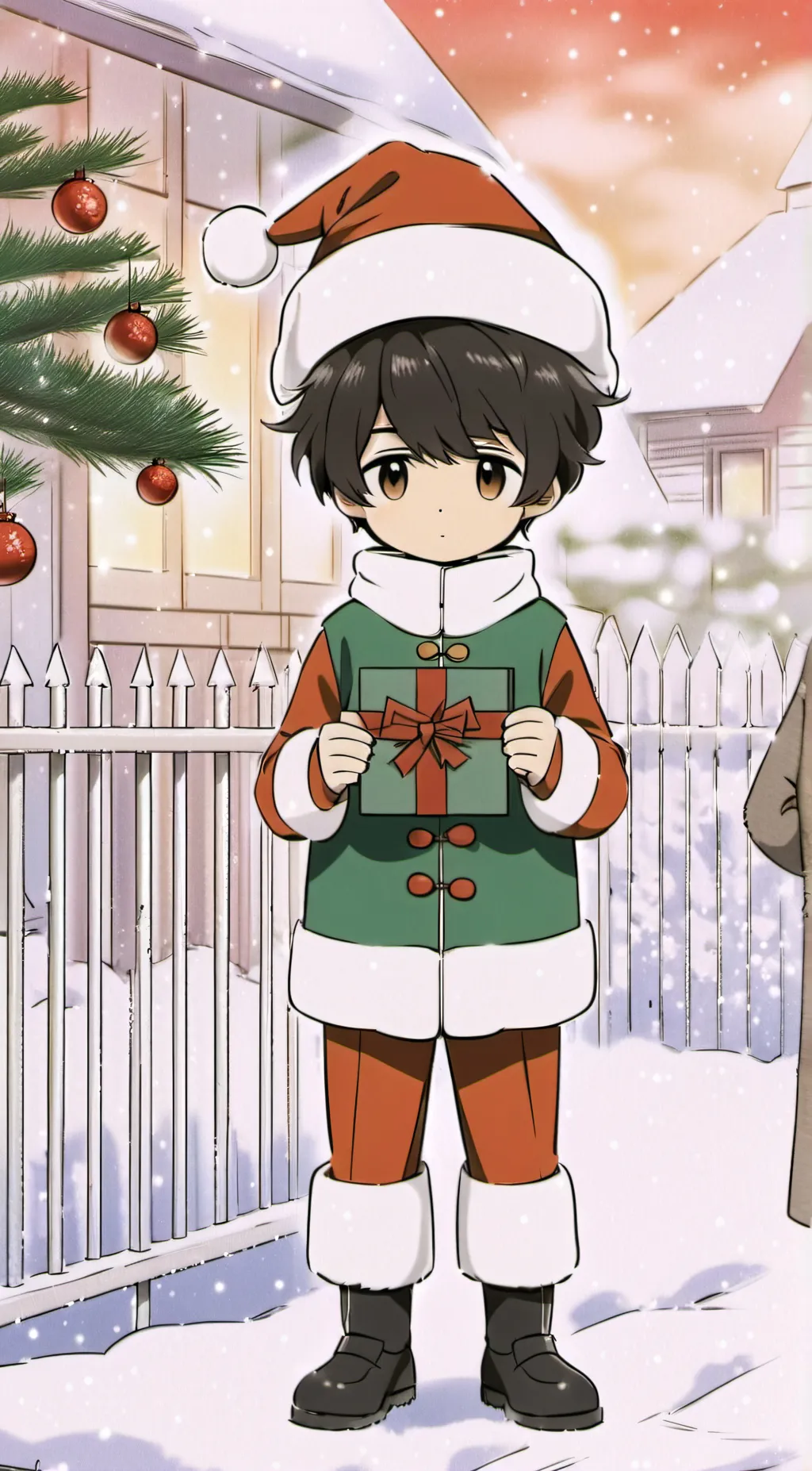 ai character: CHRISMAS AFTONS background