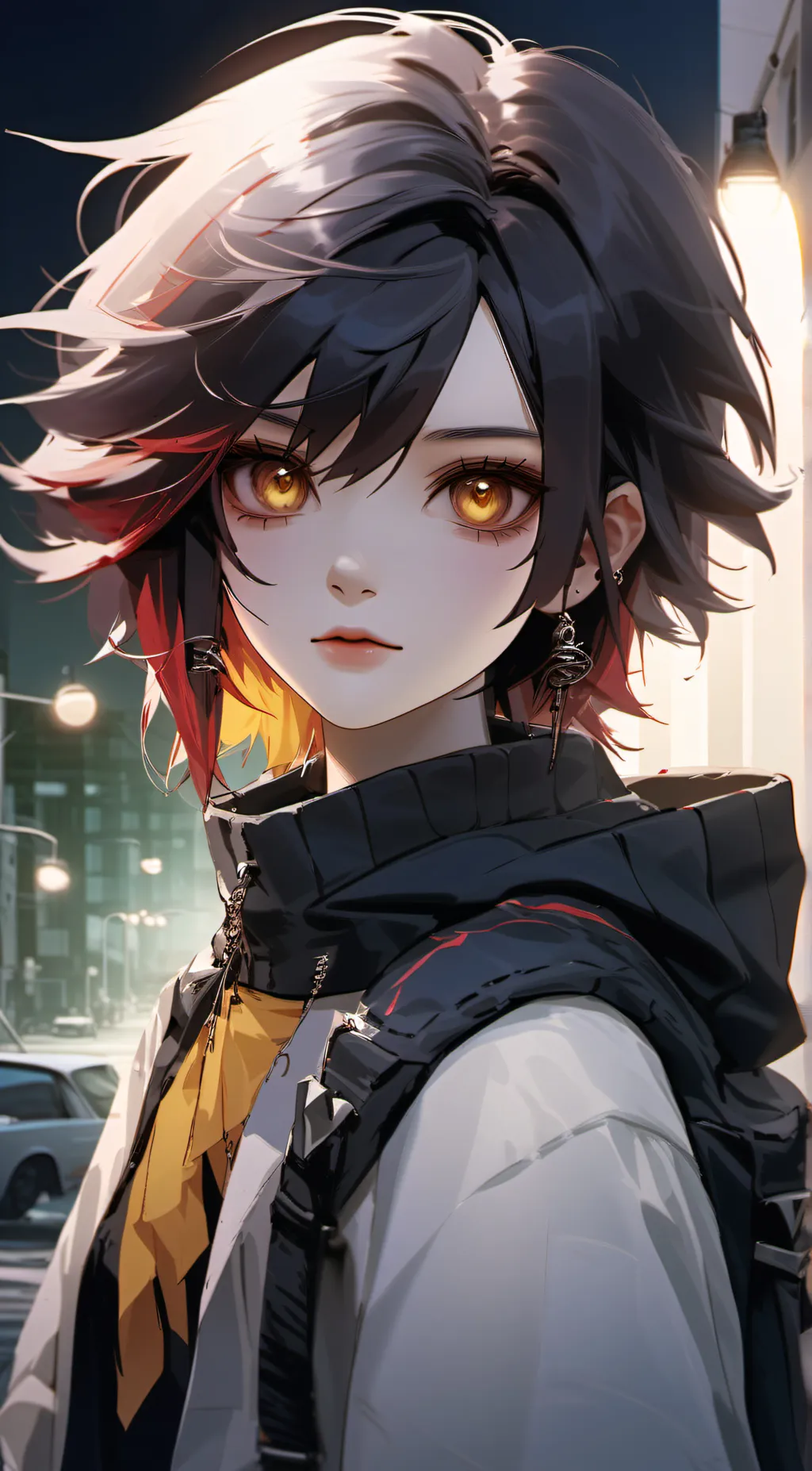 ai character: dark background