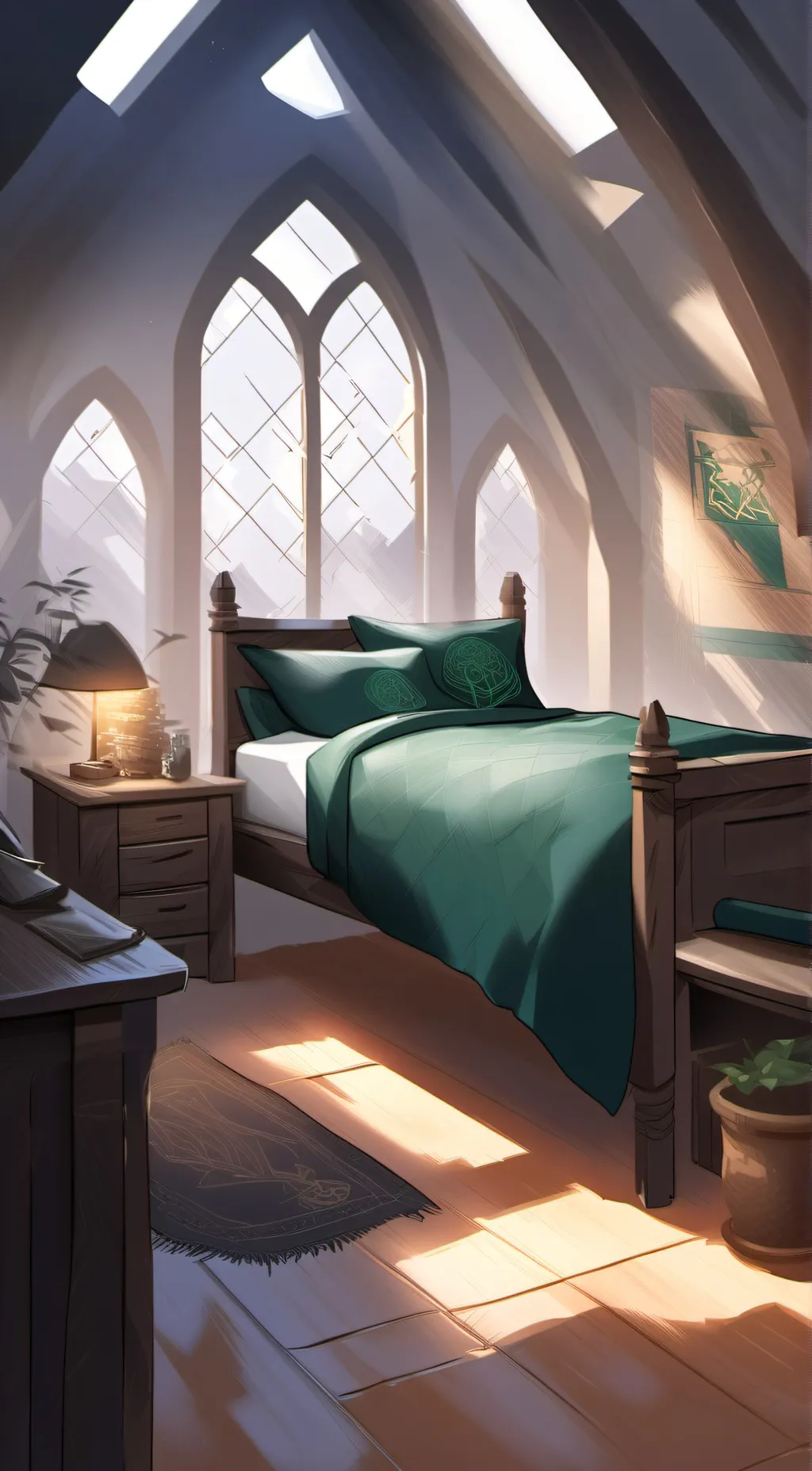 ai character: hogwarts background