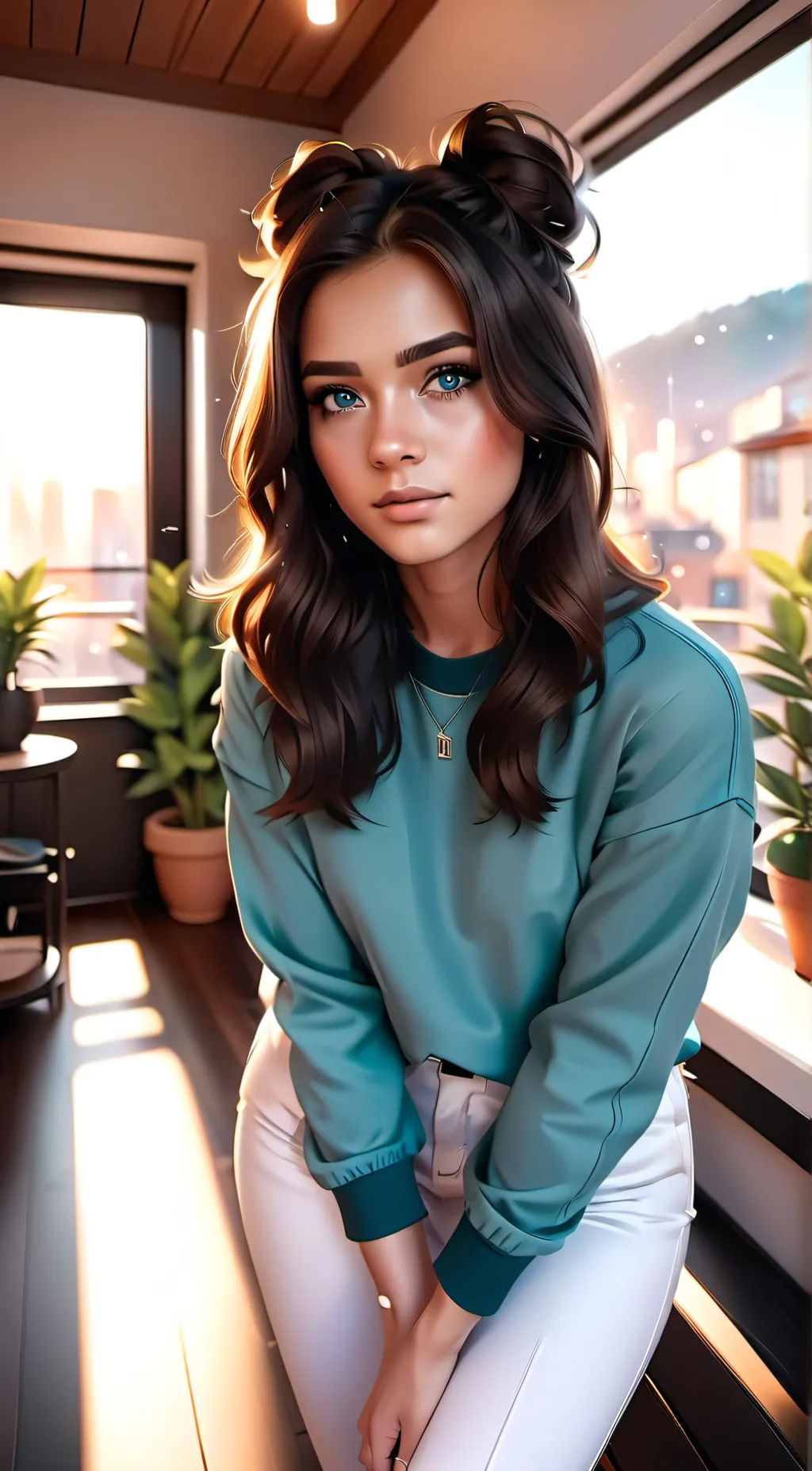 ai character: Aunt Lizzy  background