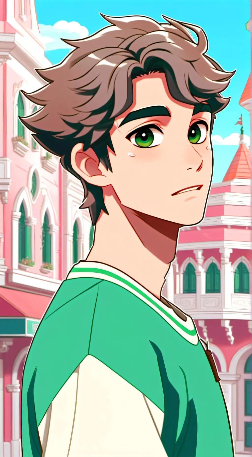 ai character: Evan Afton background