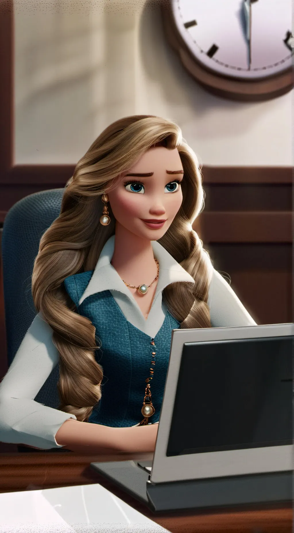 ai character: Lisa  background