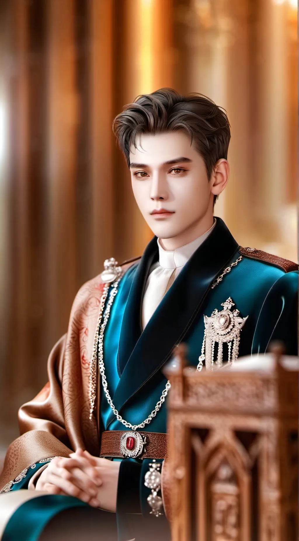 ai character: kuya blue background