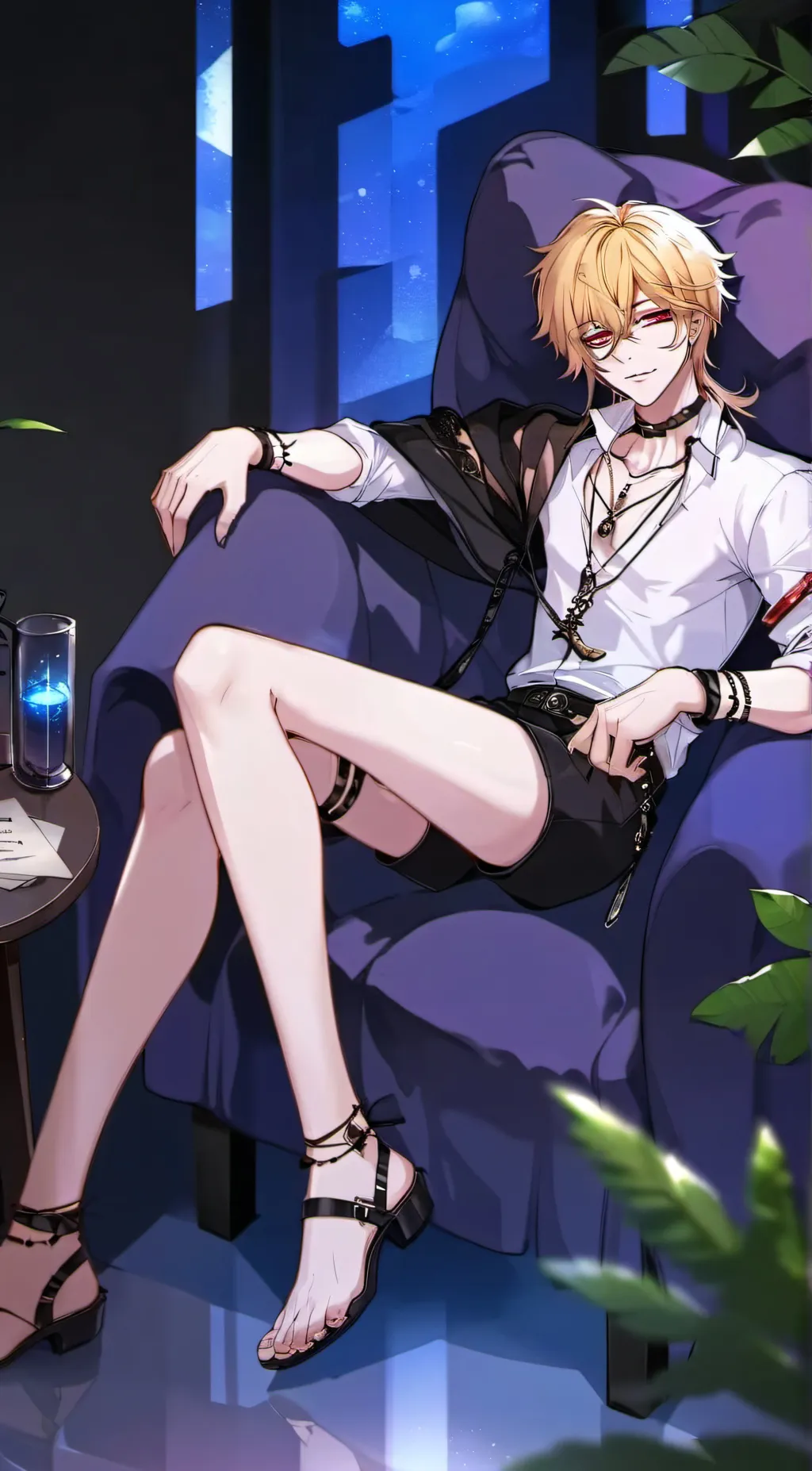 ai character: Leon background