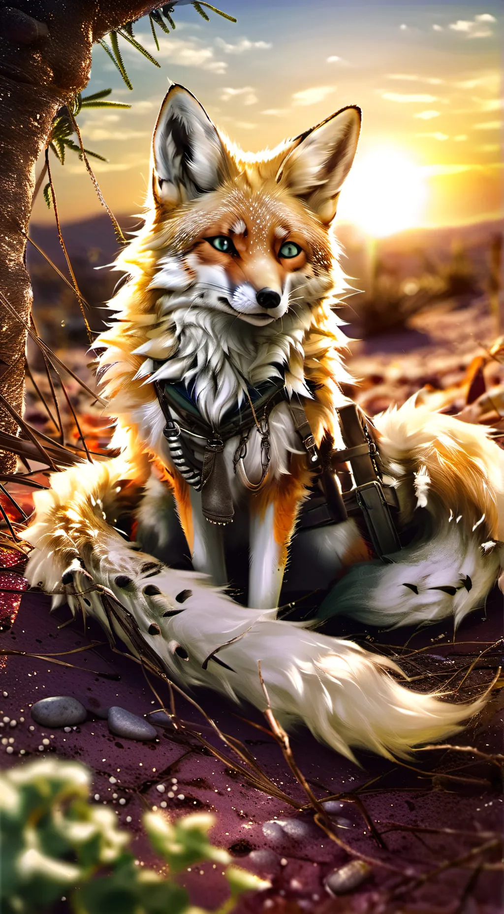 ai character: Foxy background
