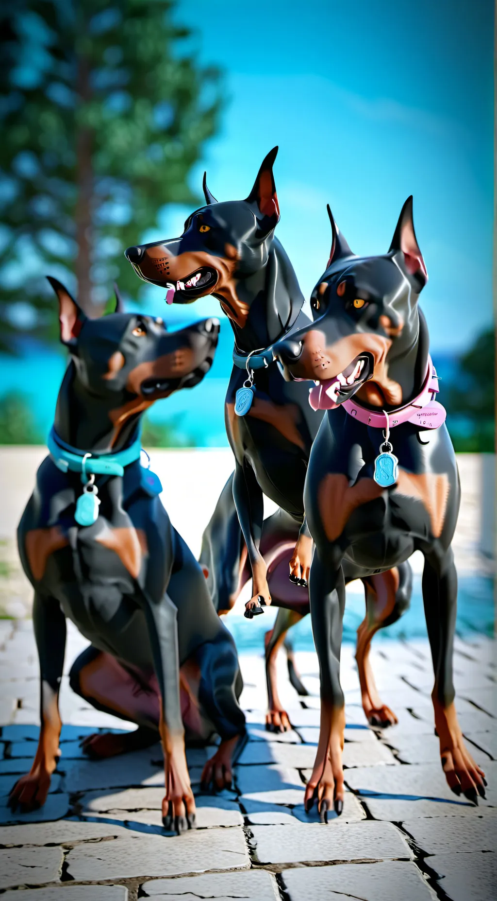 ai character: life as a girl dog background