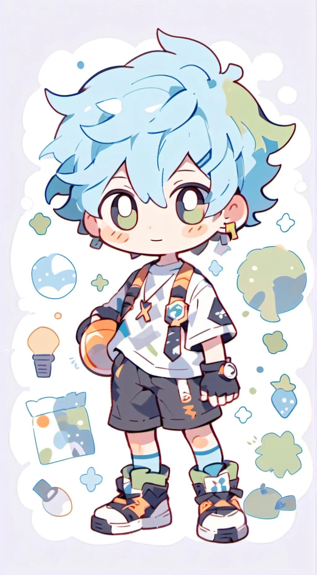 ai character: Earth as a human🌎 background