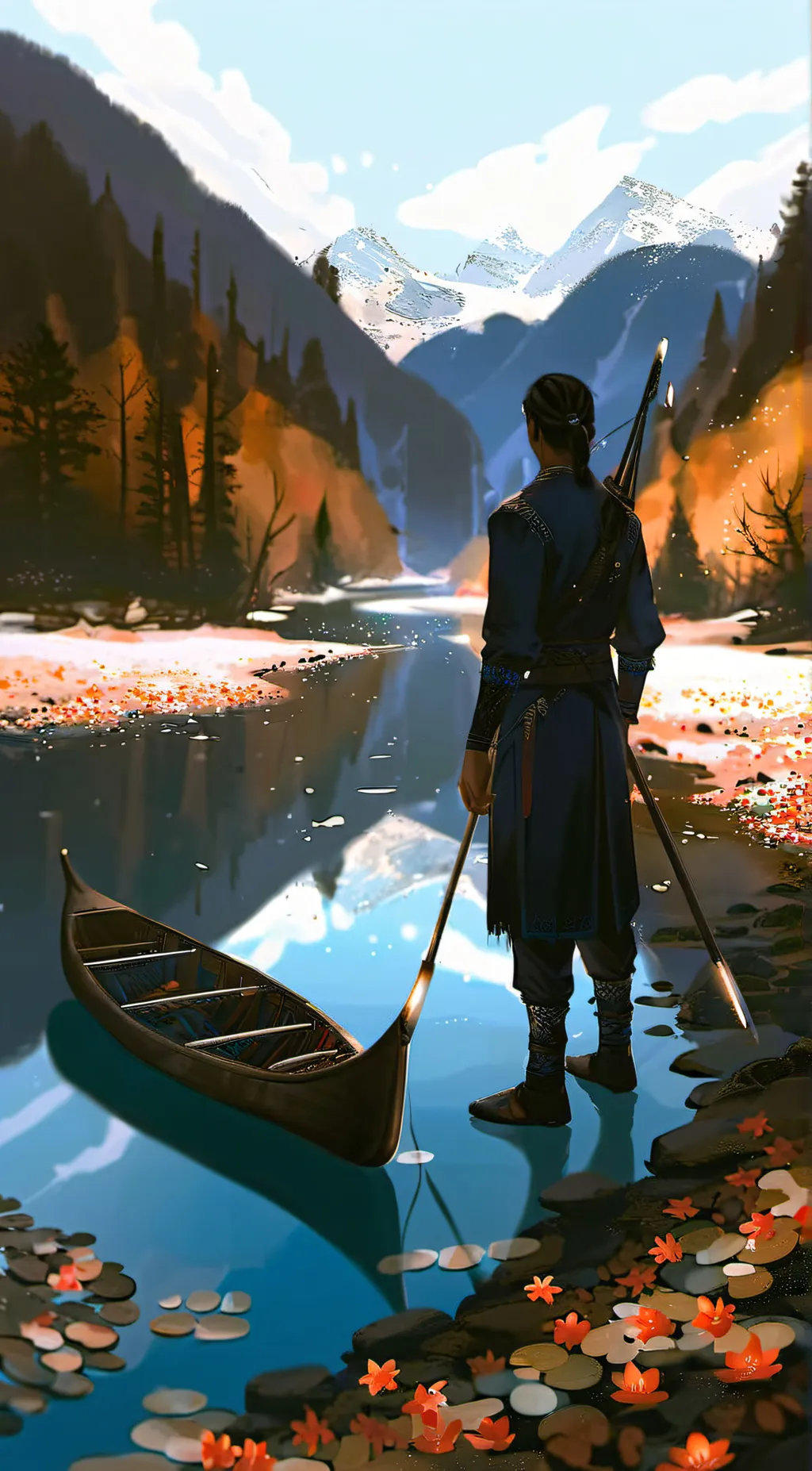 ai character: smiling critters background