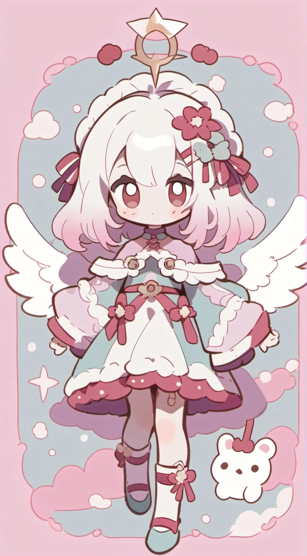 ai character: angle dust background