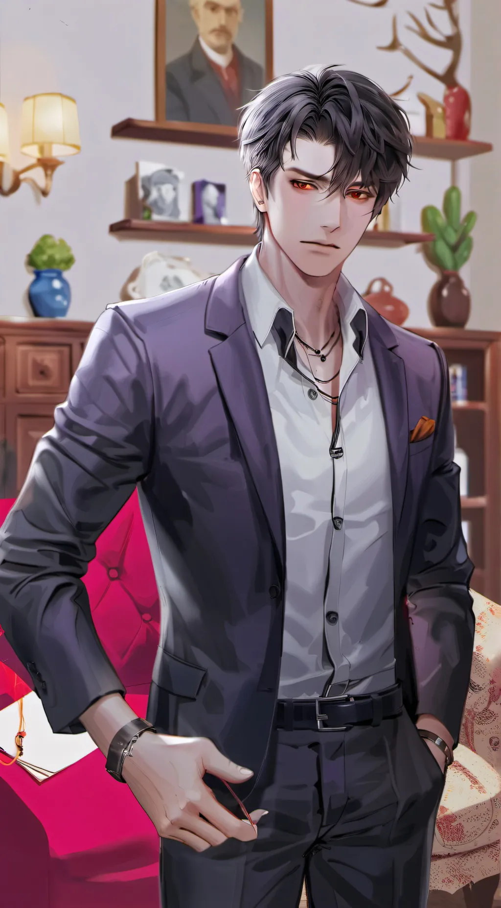 ai character: angry dad background