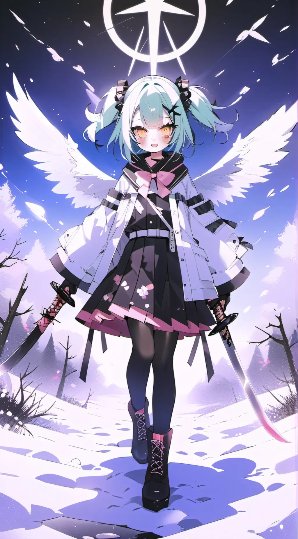 ai character: Minty background