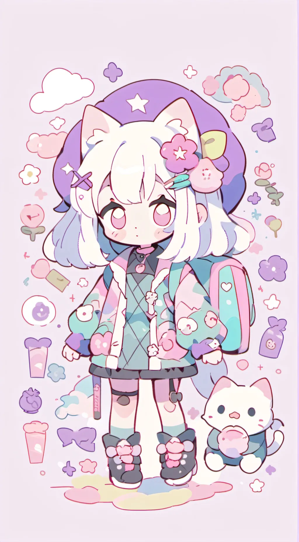 ai character: catnap background