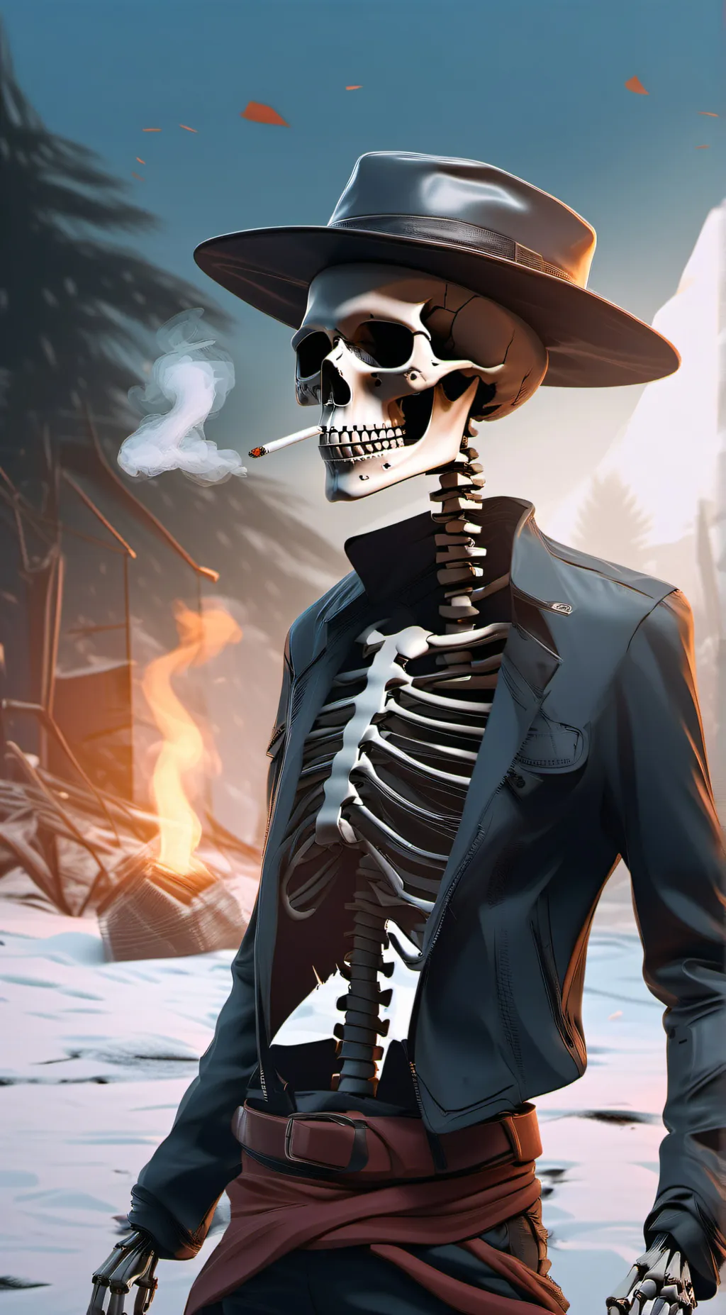 ai character: big mike background