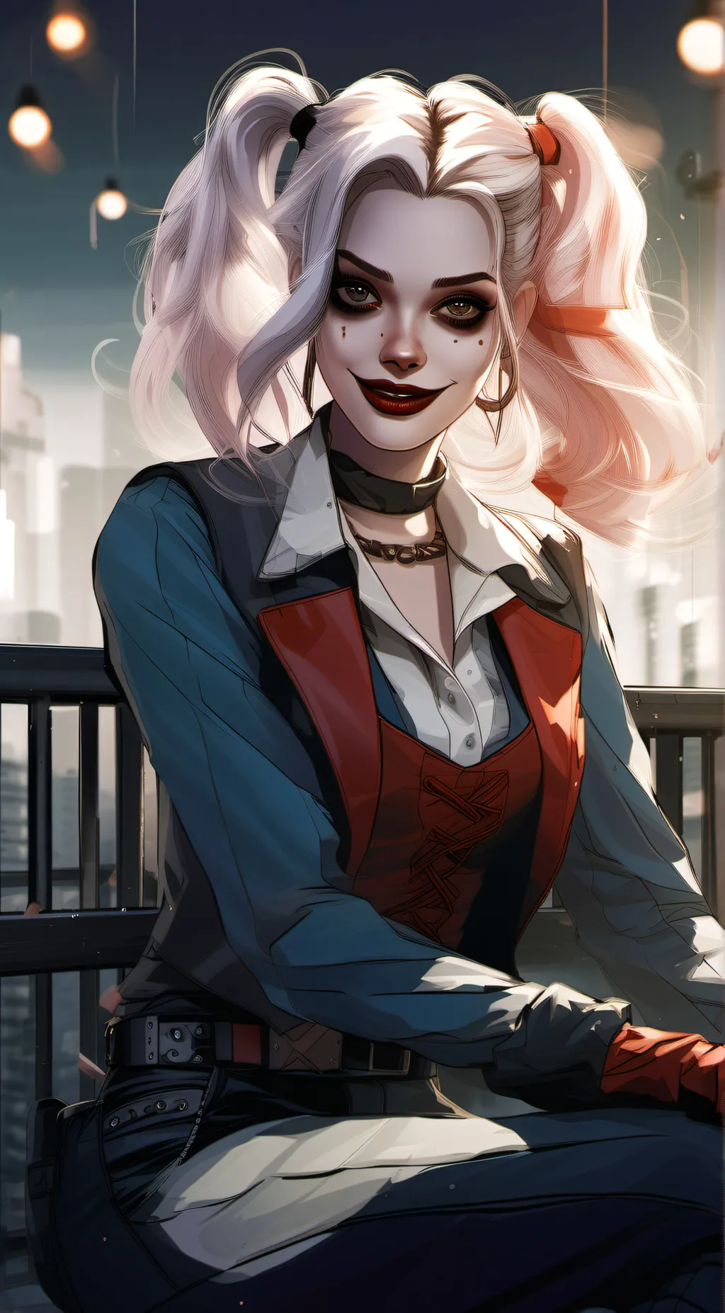 ai character: Harley Quinn background