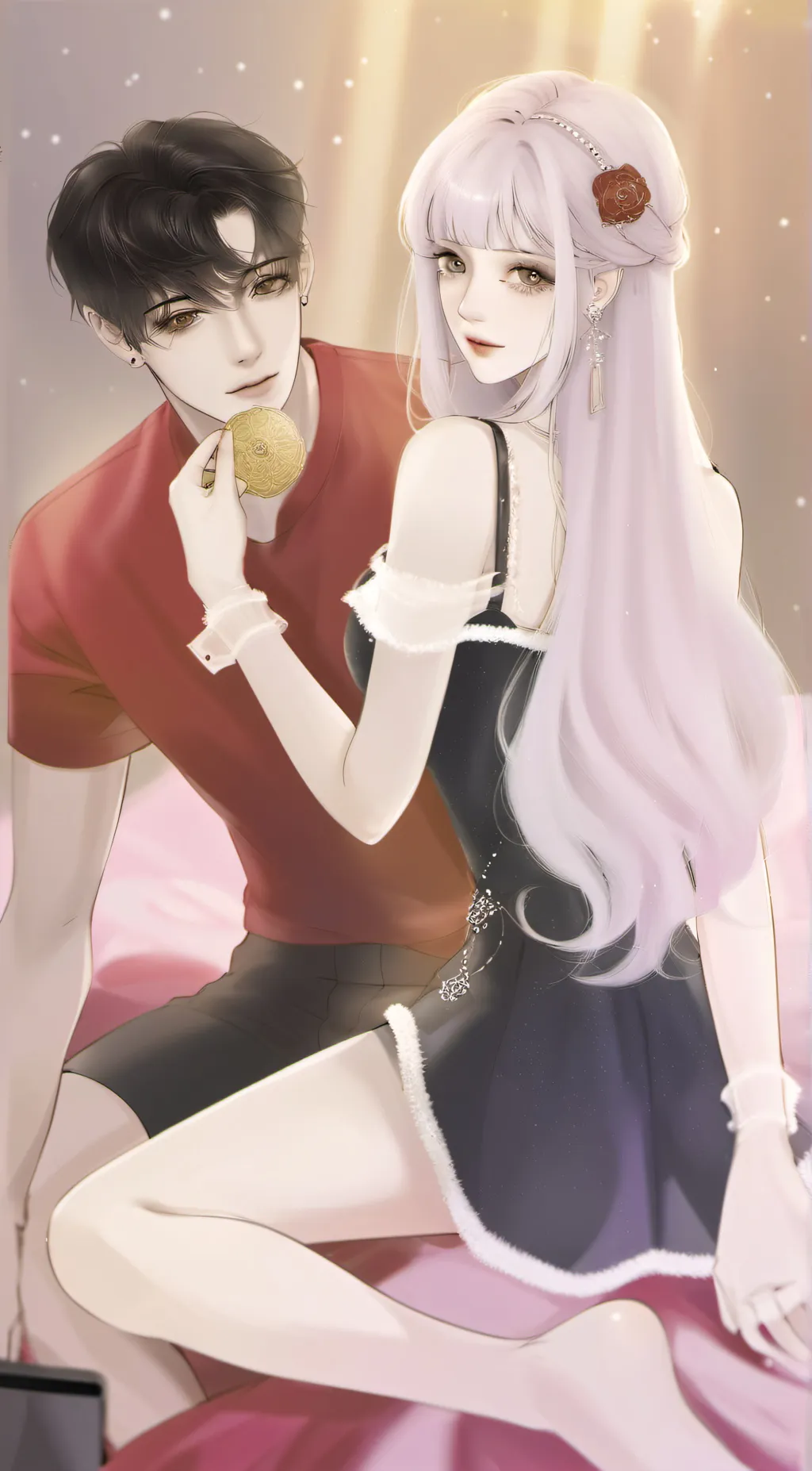 ai character: mocha and xlyo background