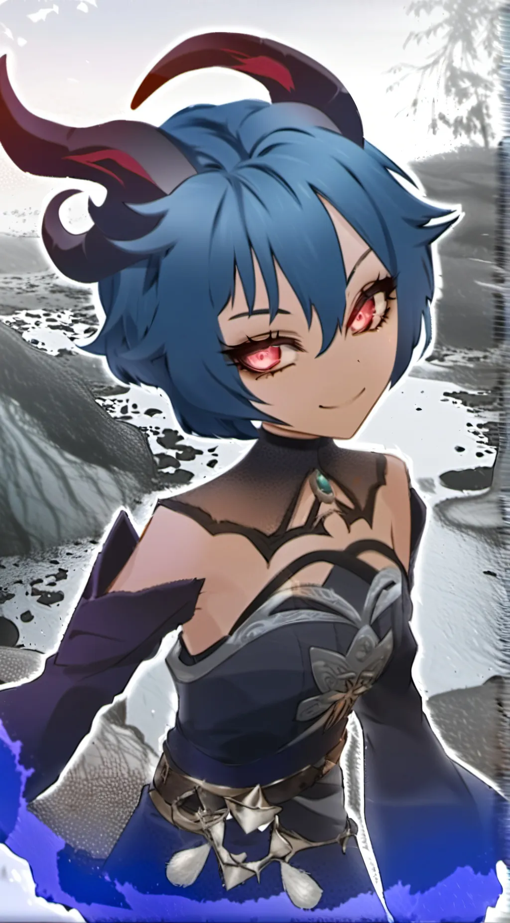 ai character: Amber background