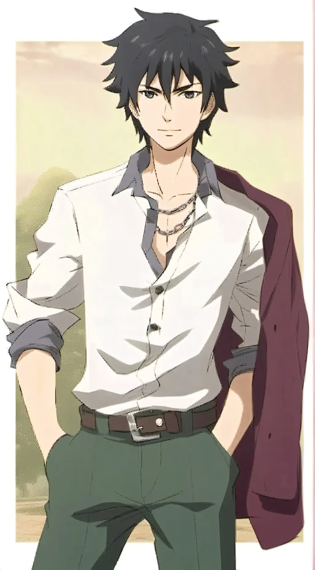 ai character: Yuuya Kizami background