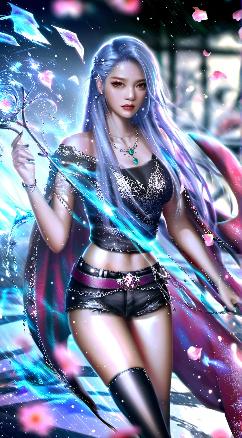 ai character: smiling critters background