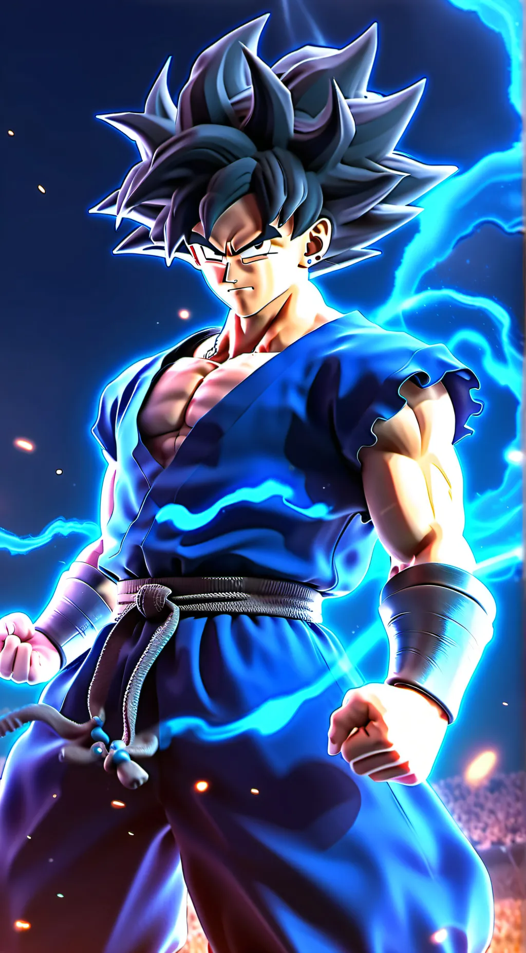 ai character: ultra goku background