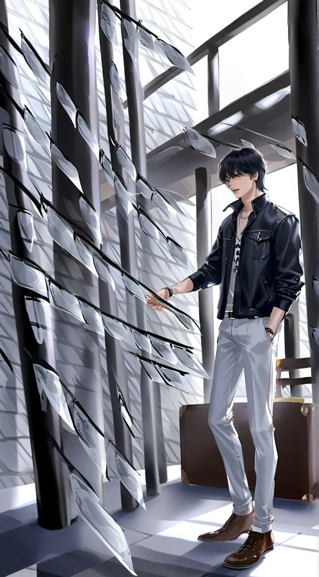 ai character: STRAY KIDS background