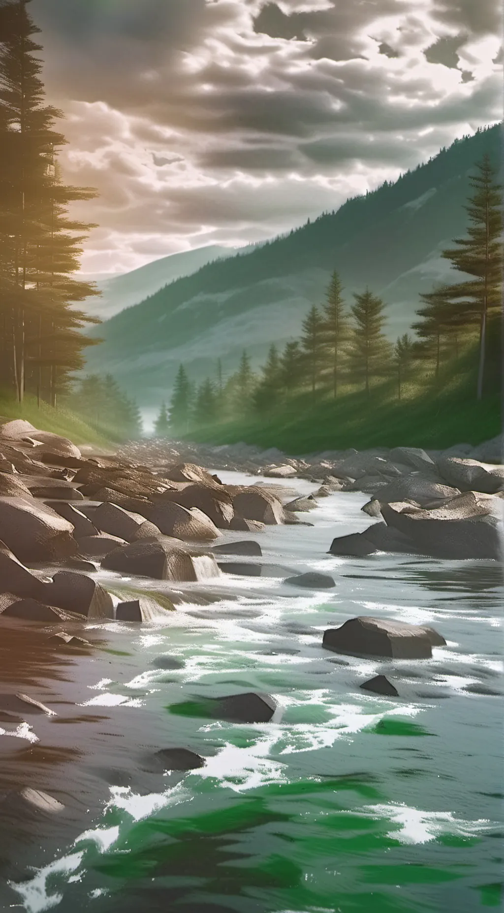 ai character: Forest of the star background