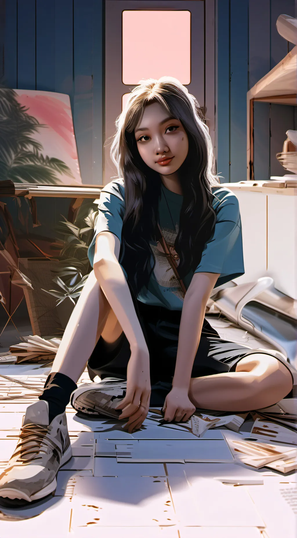 ai character: afrah background