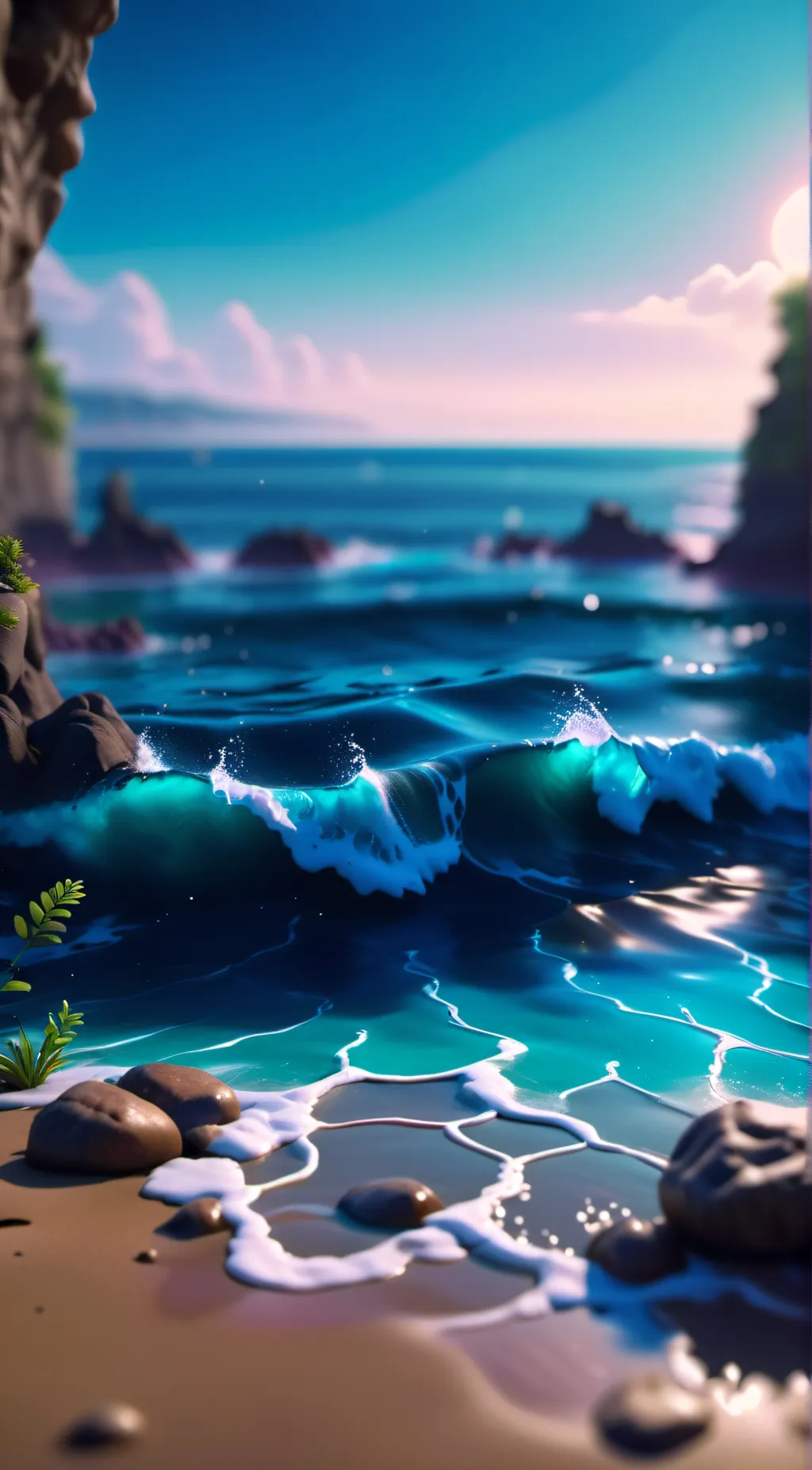 ai character: The Ocean background